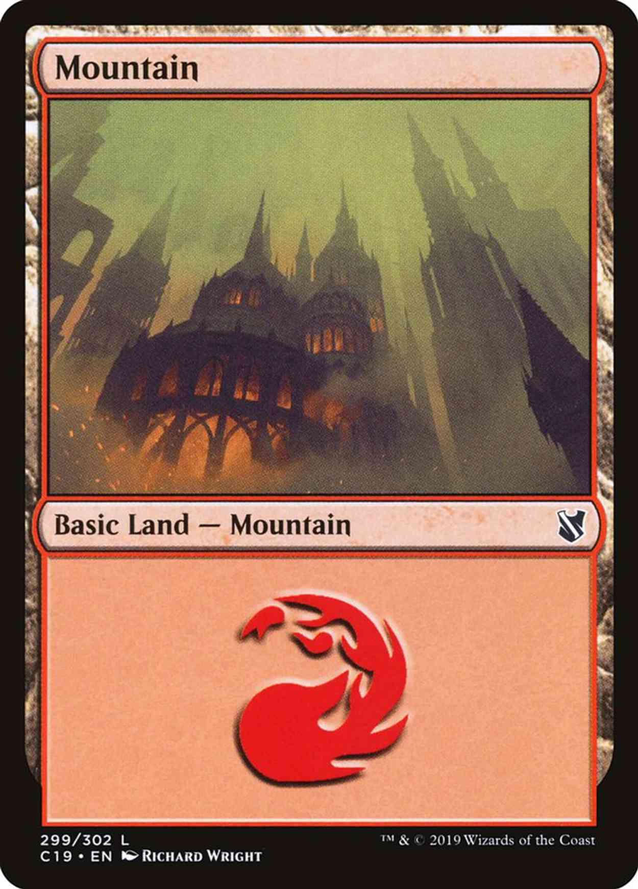 Mountain (299) magic card front