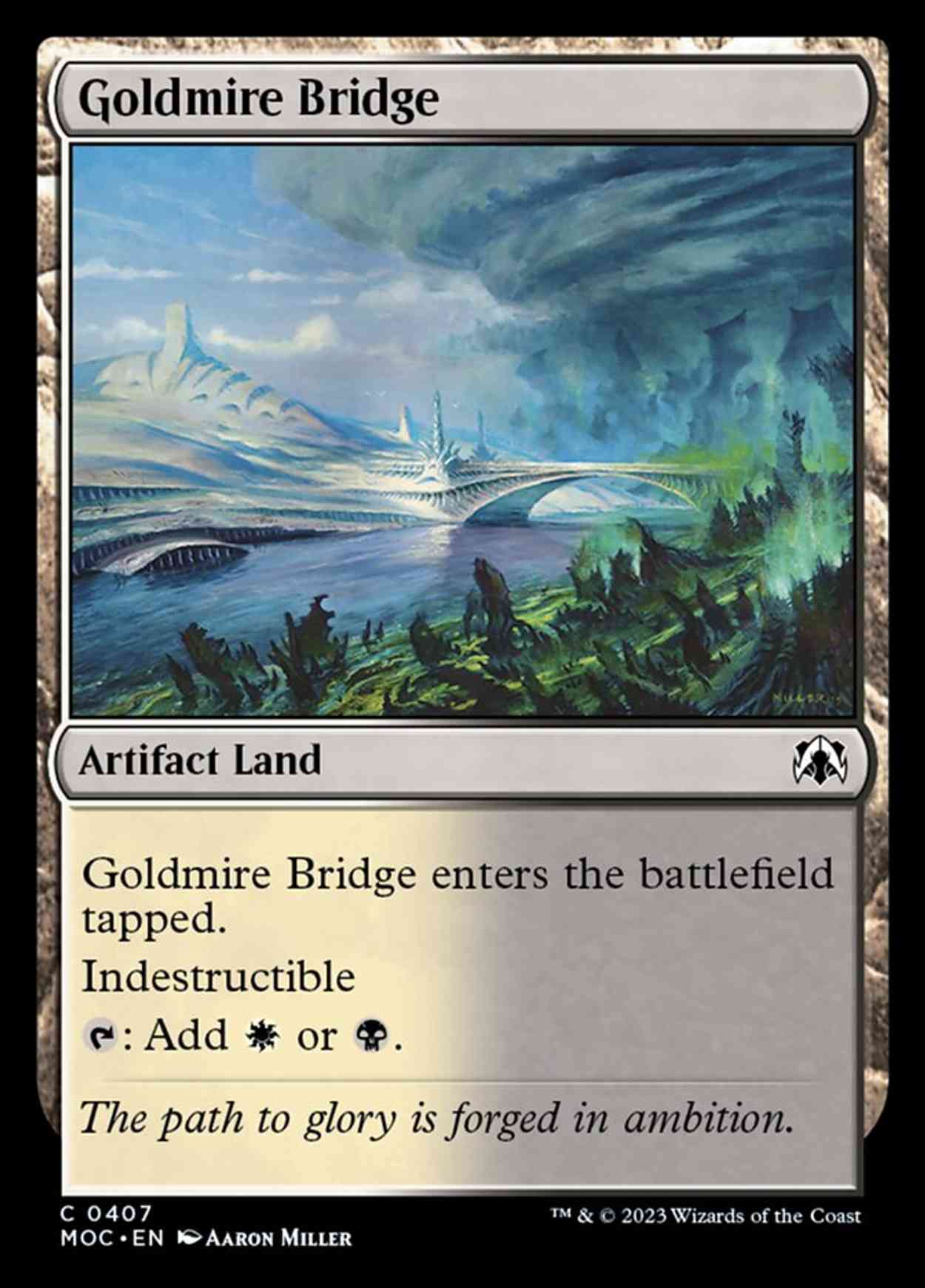 Goldmire Bridge magic card front