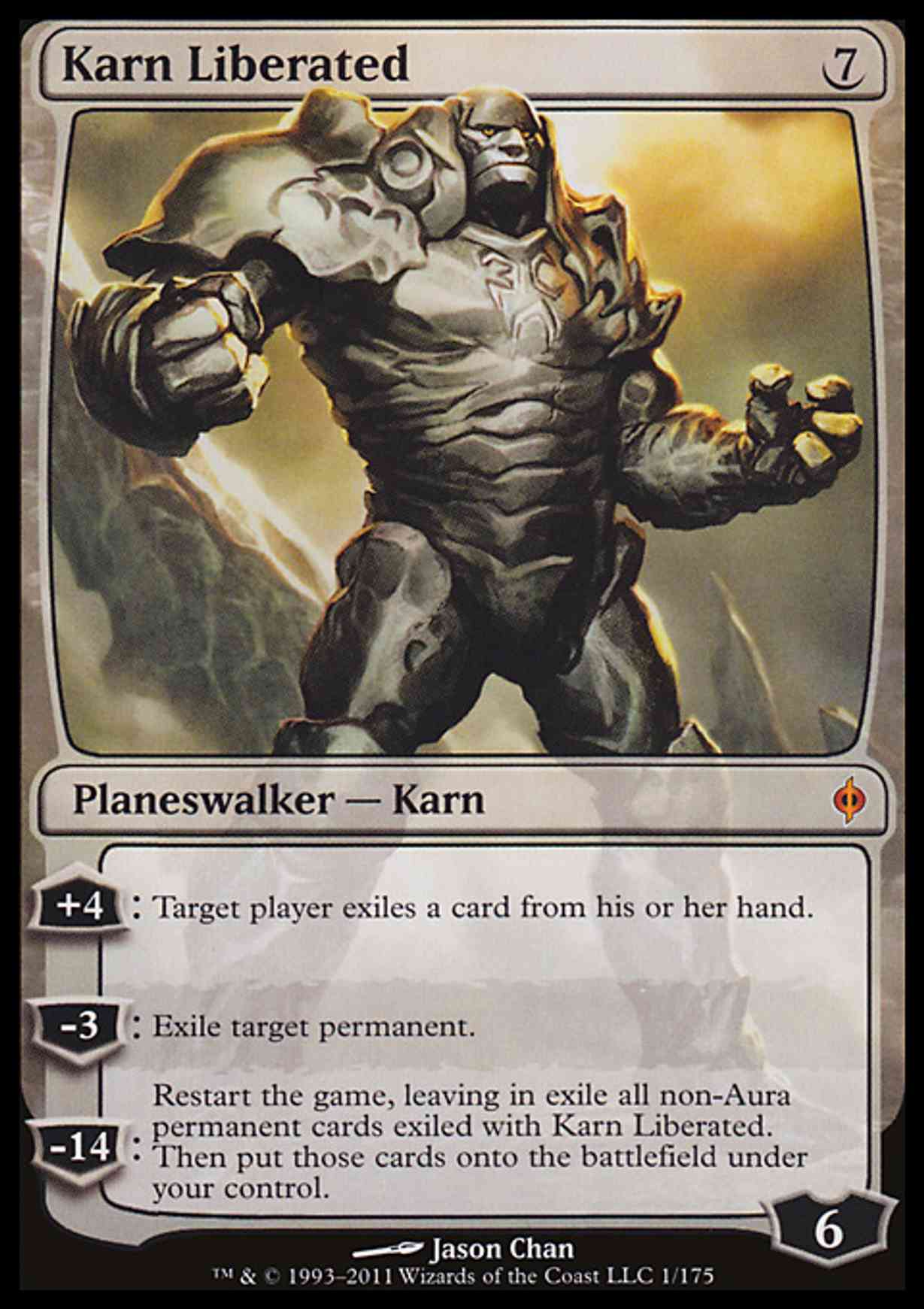 Karn Liberated magic card front