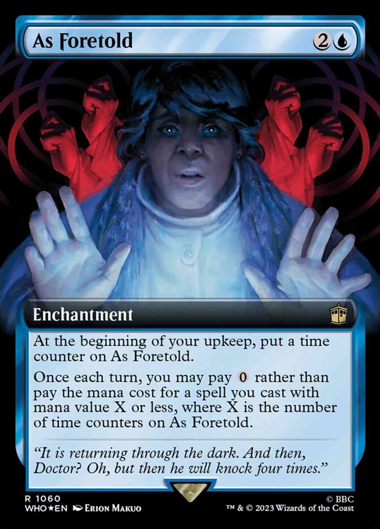 As Foretold (Extended Art) (Surge Foil) magic card front