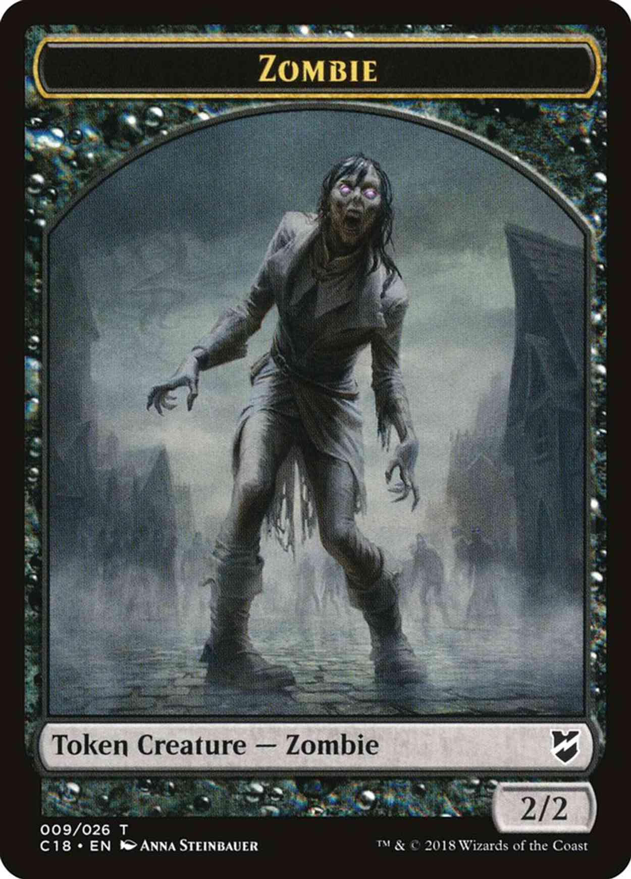 Zombie // Shapeshifter Double-sided Token magic card front