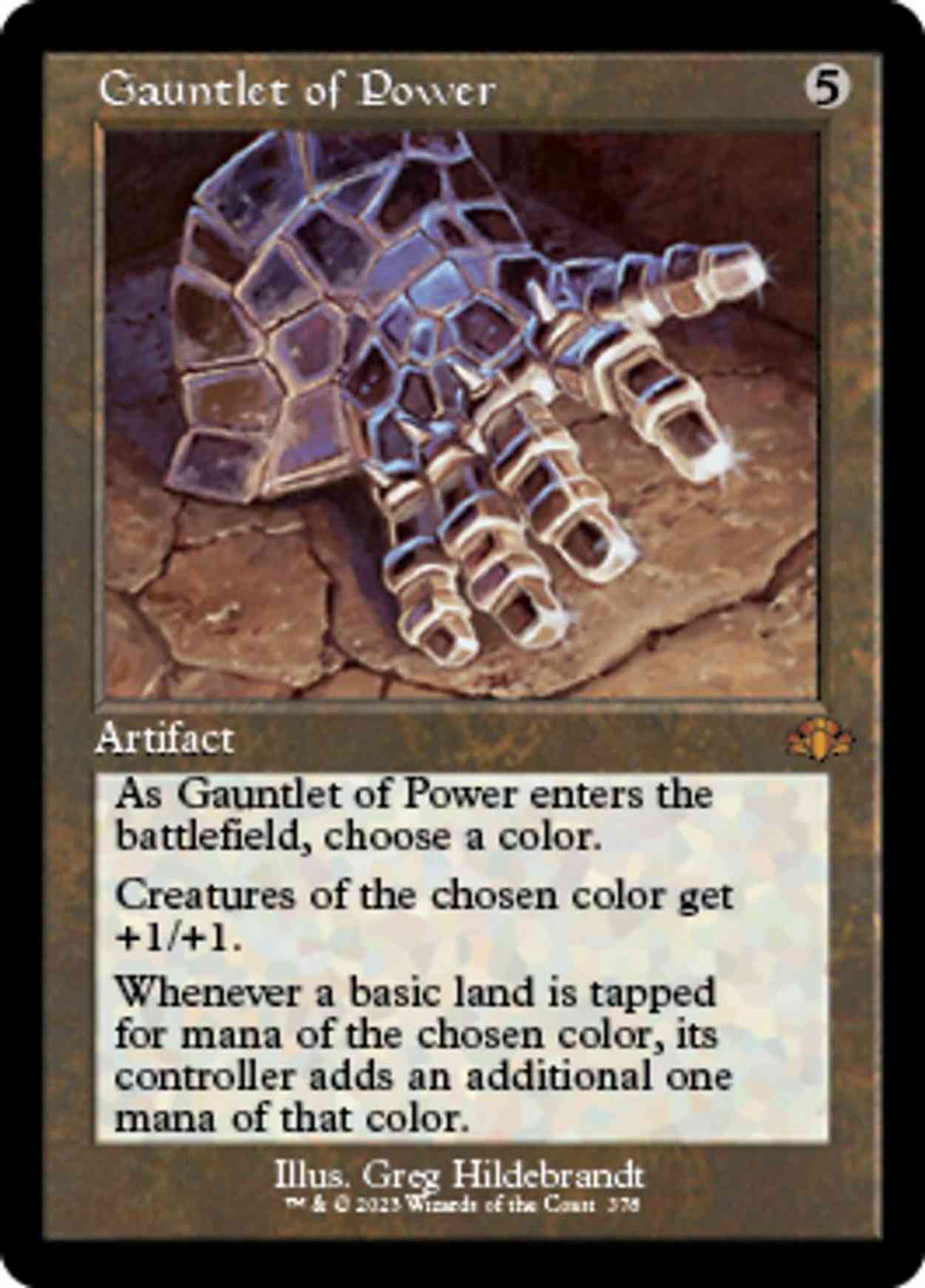 Gauntlet of Power (Retro Frame) magic card front