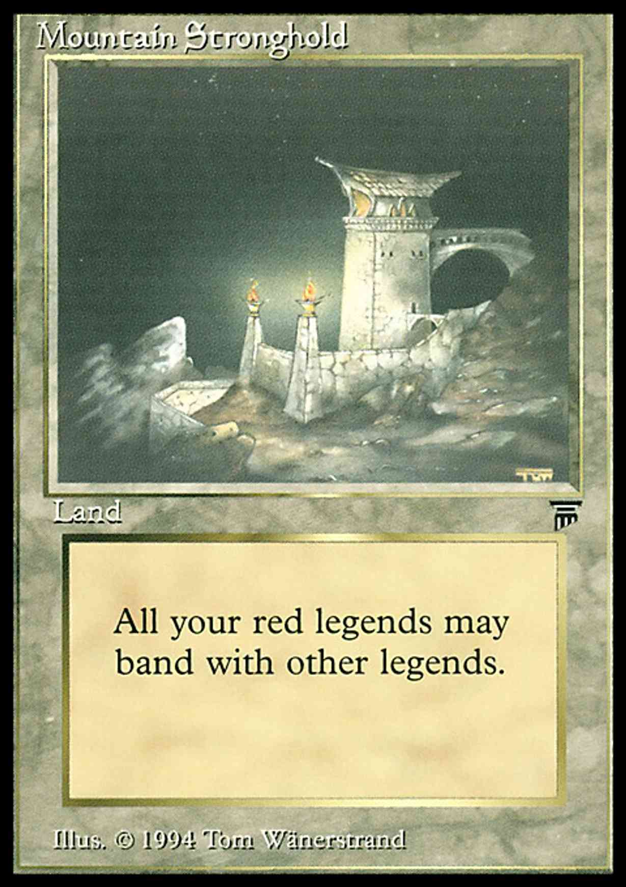 Mountain Stronghold magic card front