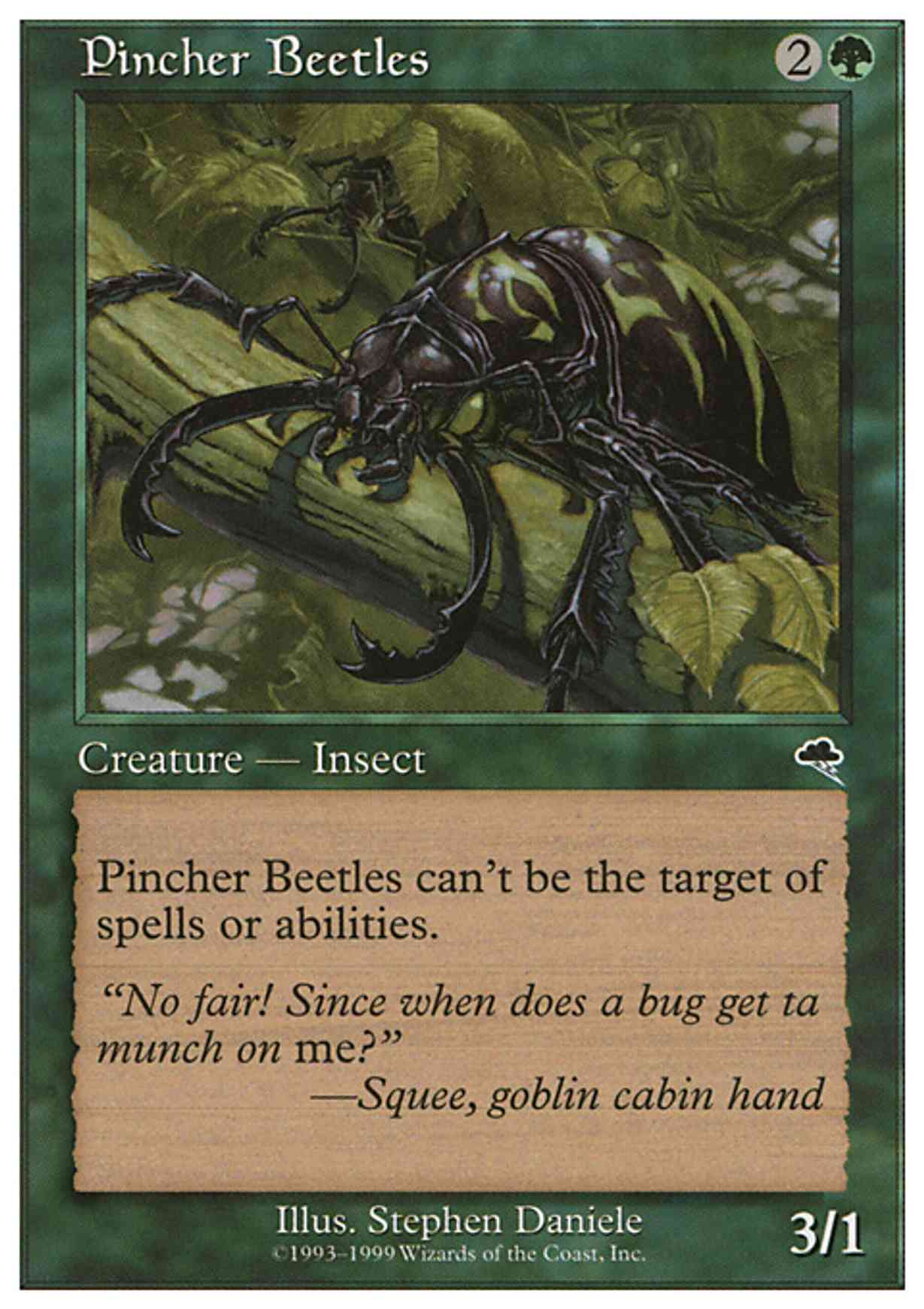 Pincher Beetles magic card front