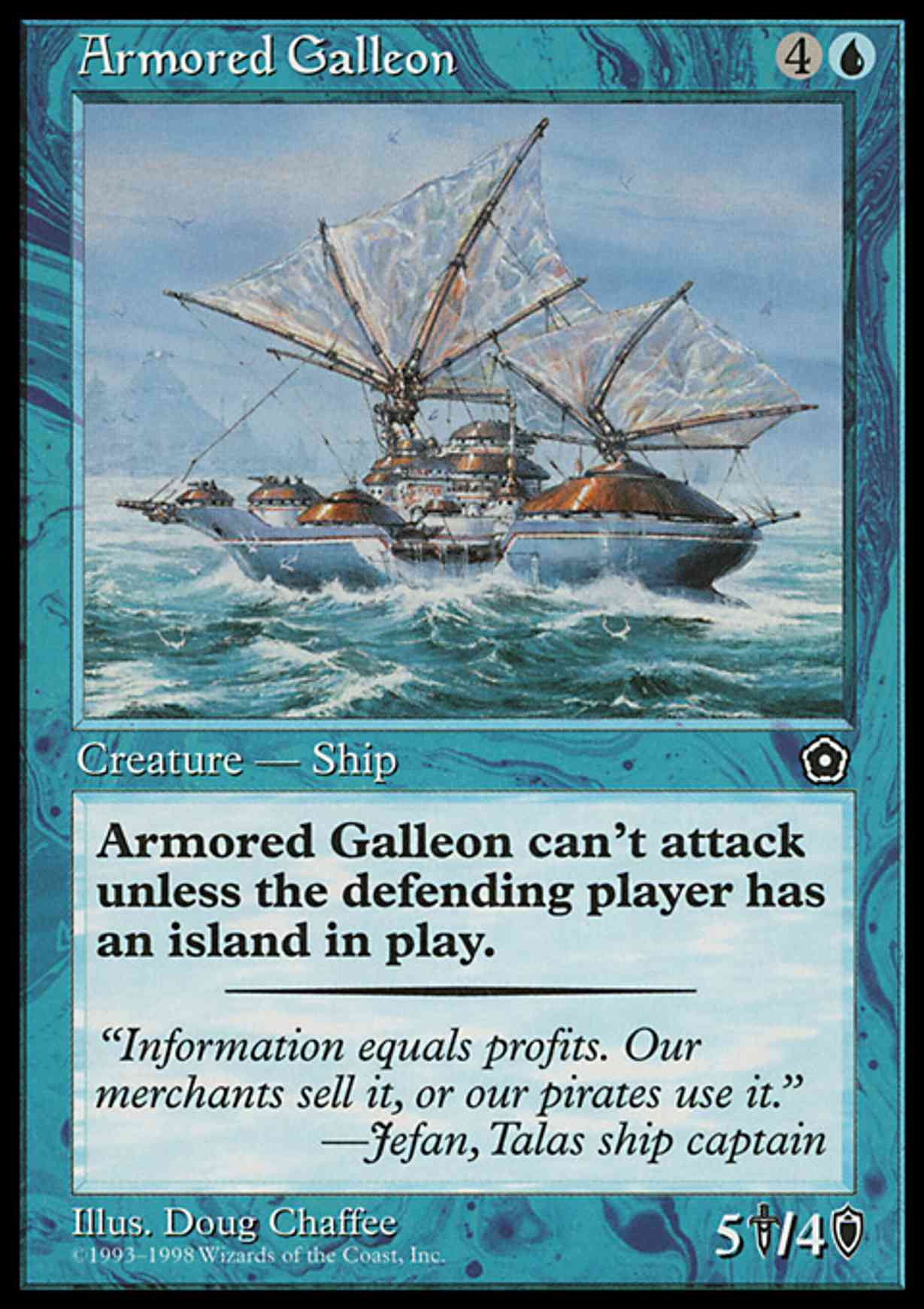 Armored Galleon magic card front
