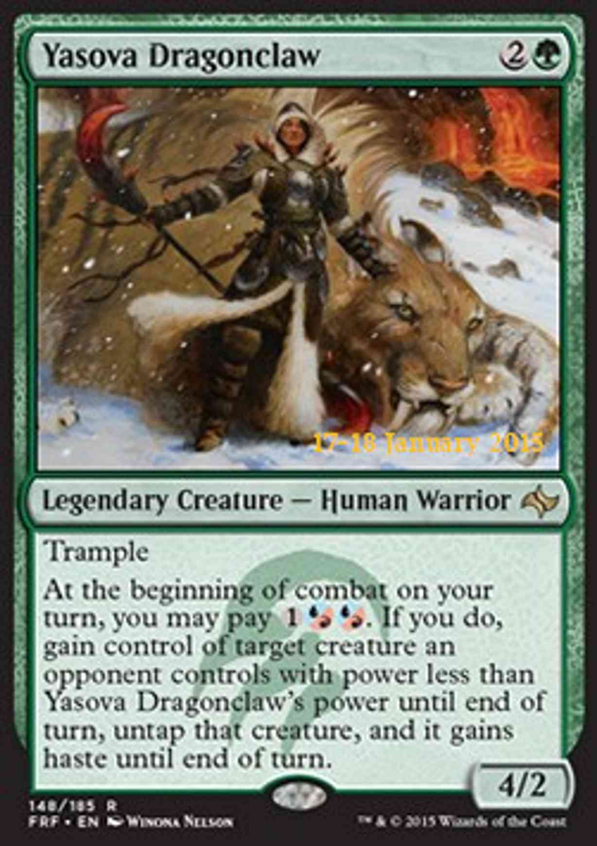 Yasova Dragonclaw magic card front