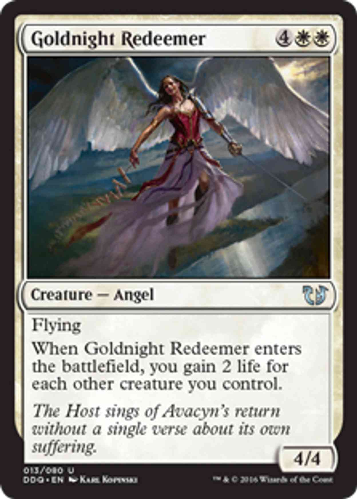 Goldnight Redeemer magic card front