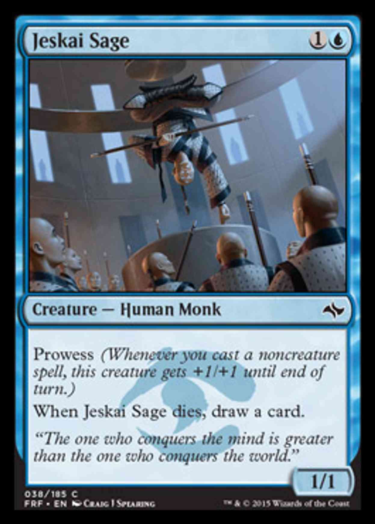 Jeskai Sage magic card front