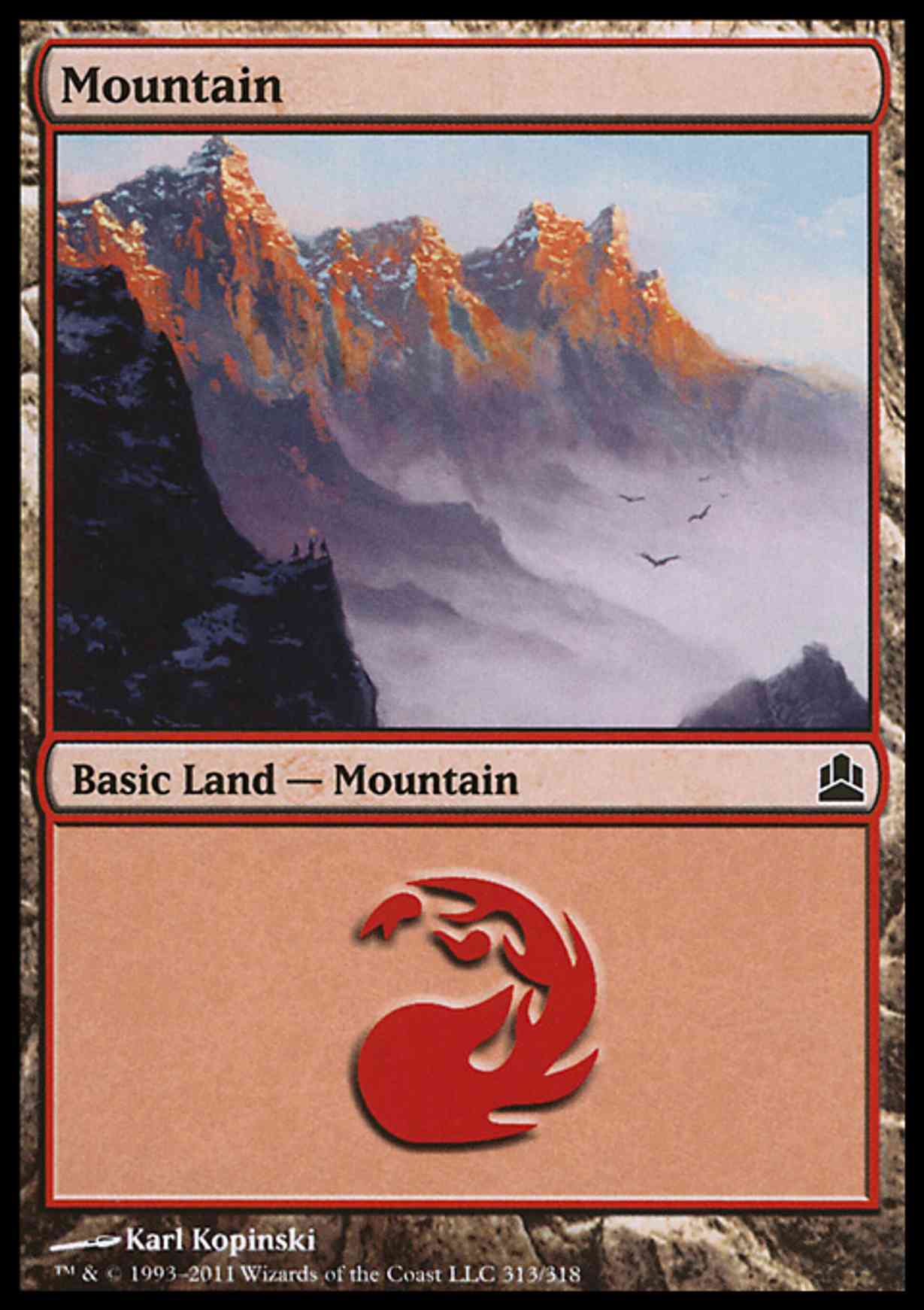 Mountain (313) magic card front
