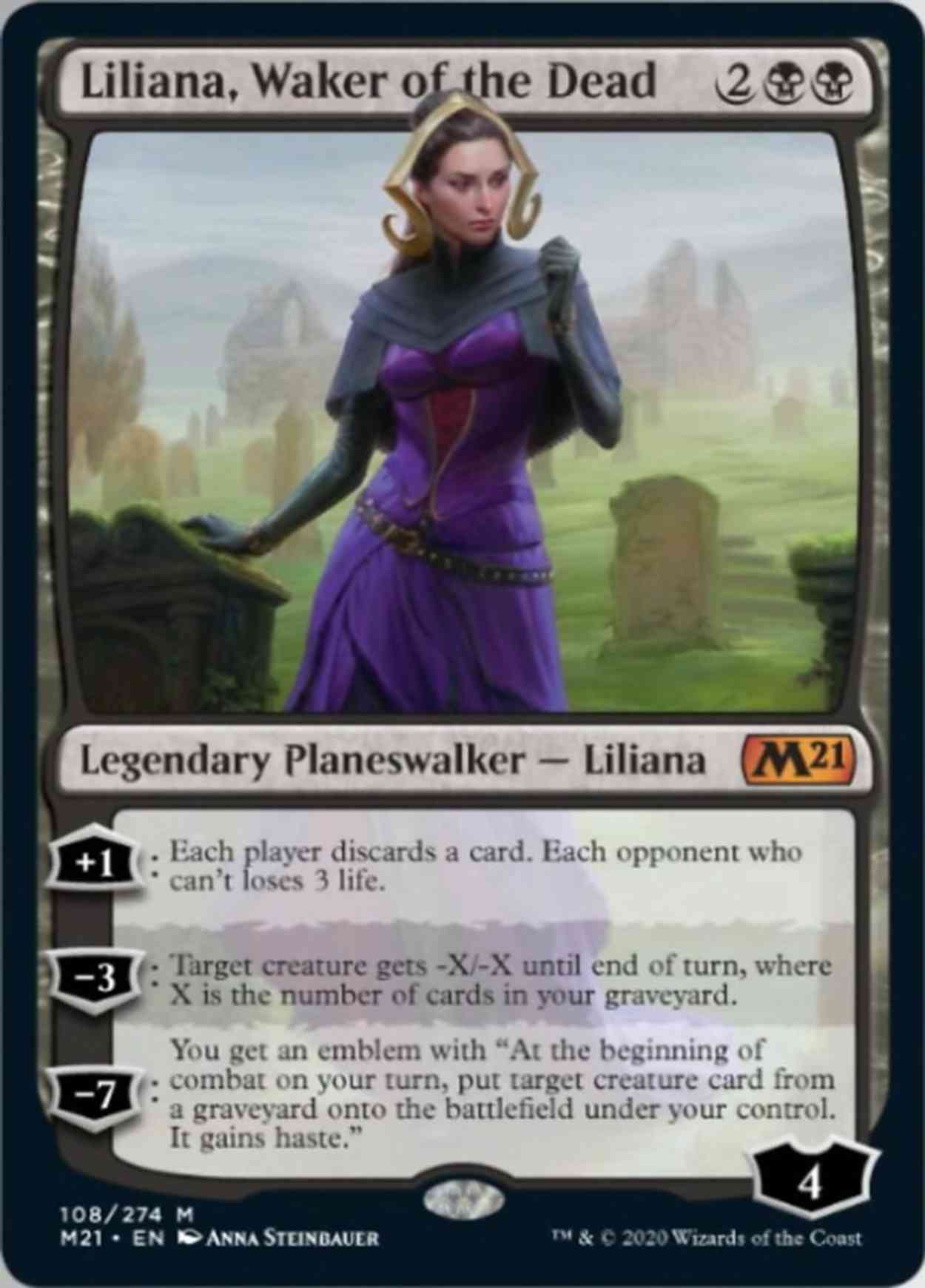Liliana, Waker of the Dead magic card front