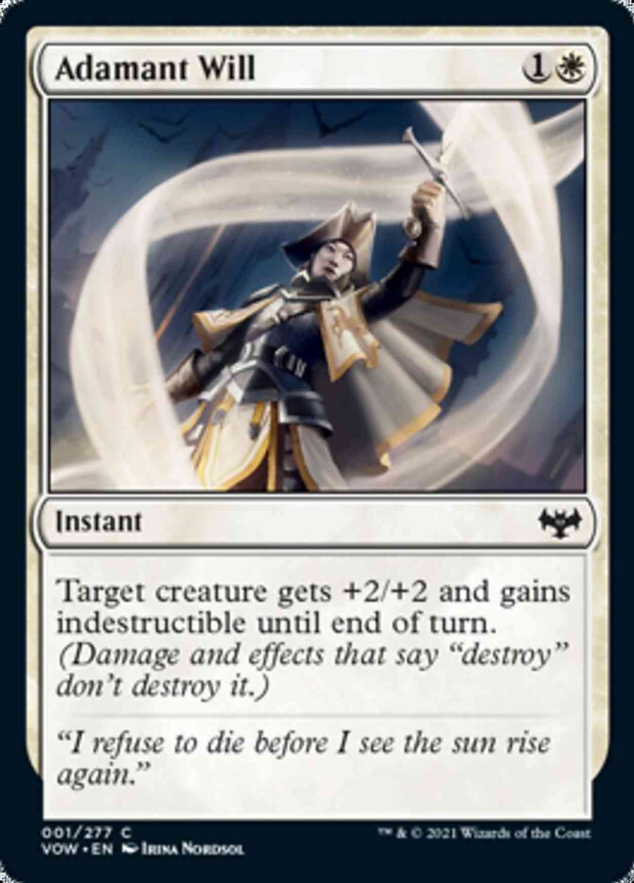 Adamant Will magic card front