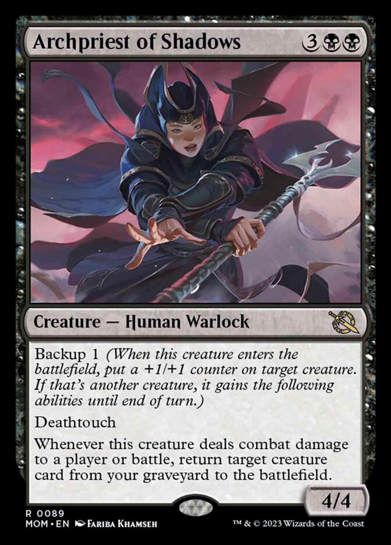 Archpriest of Shadows magic card front