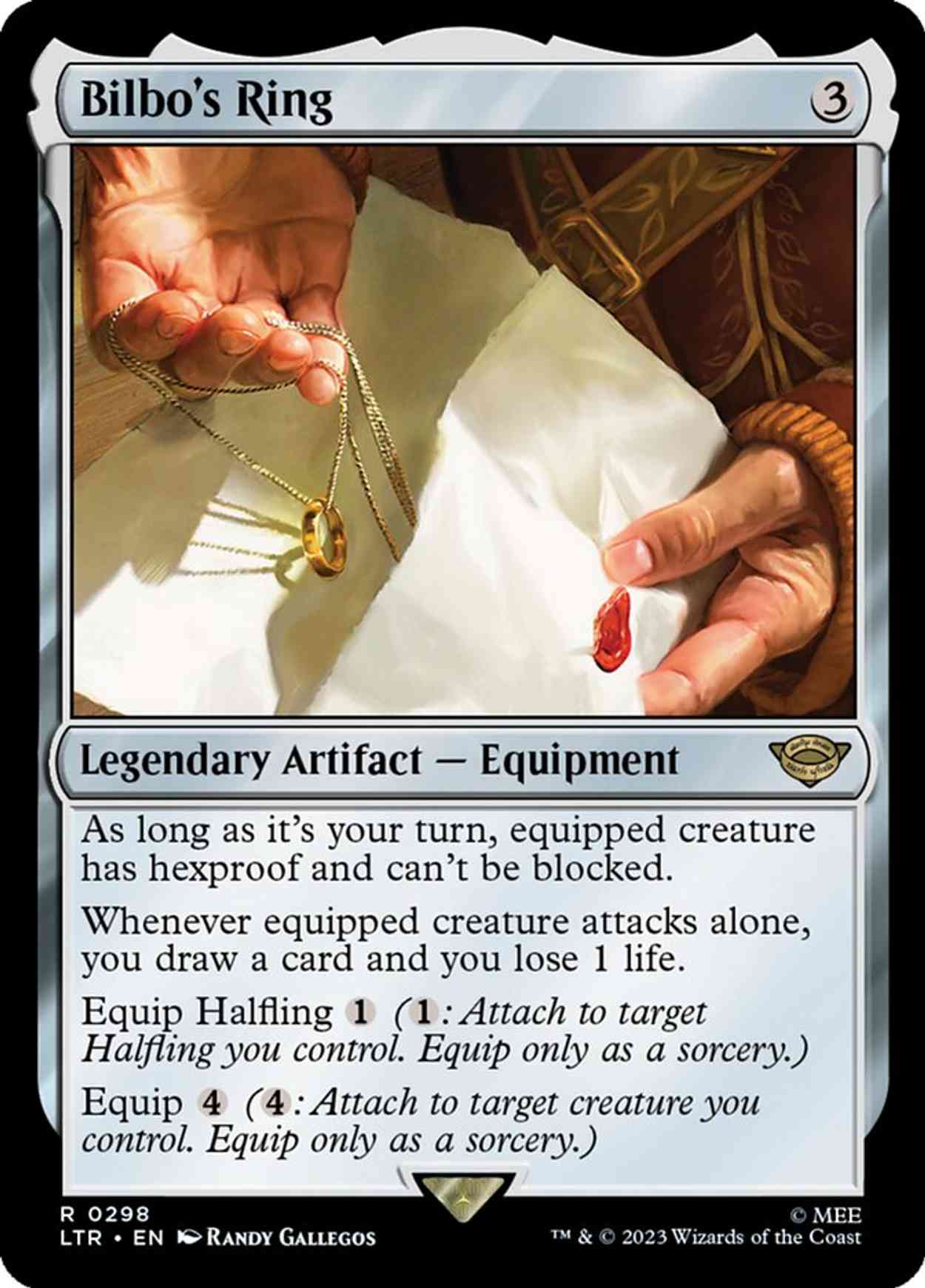 Bilbo's Ring magic card front