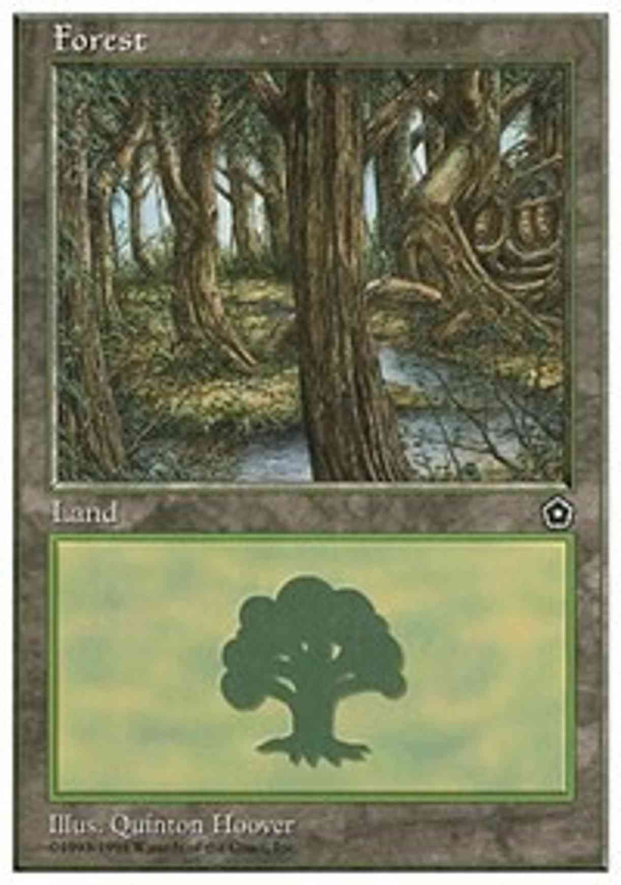Forest (Portal Second Age) magic card front