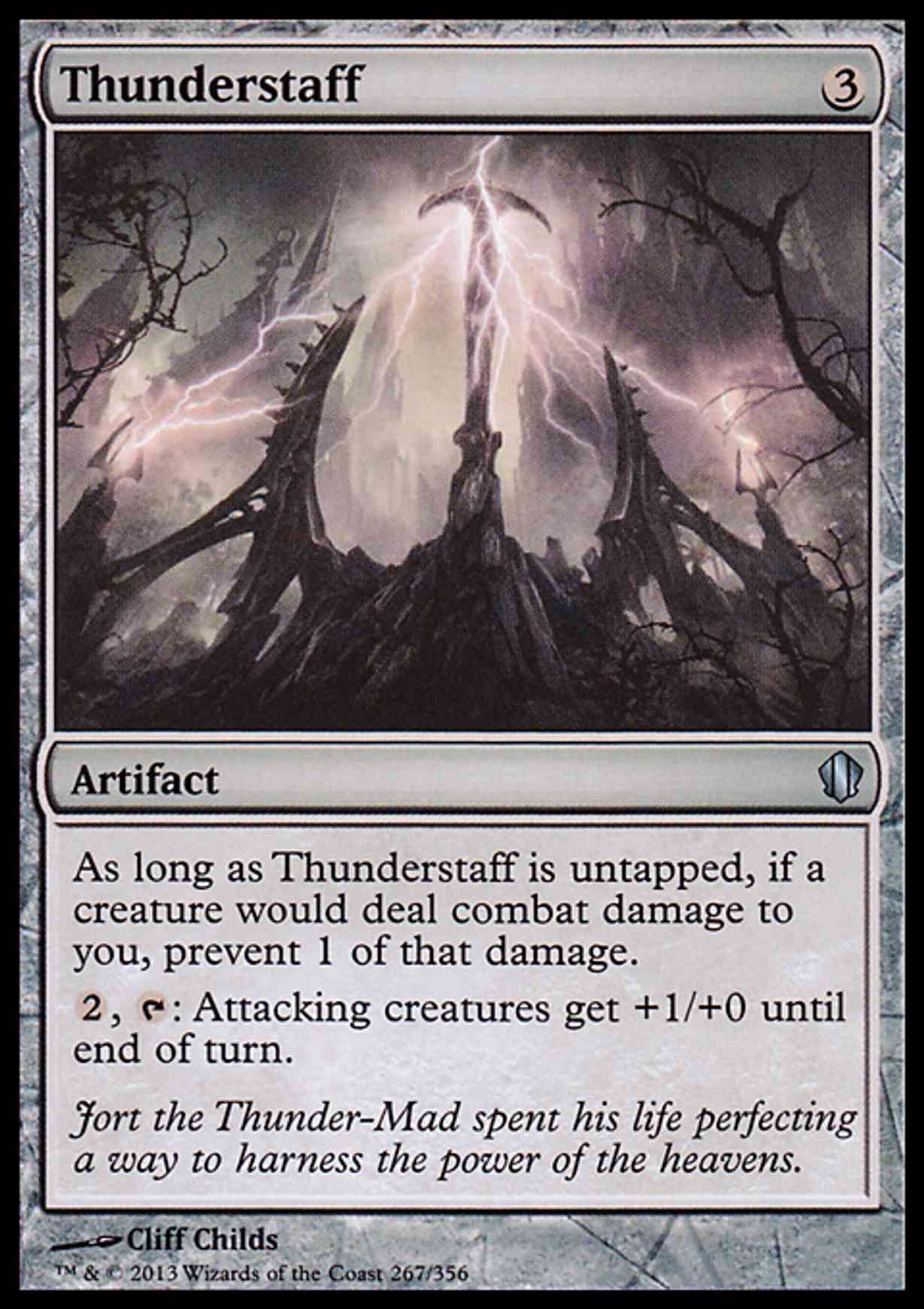 Thunderstaff magic card front