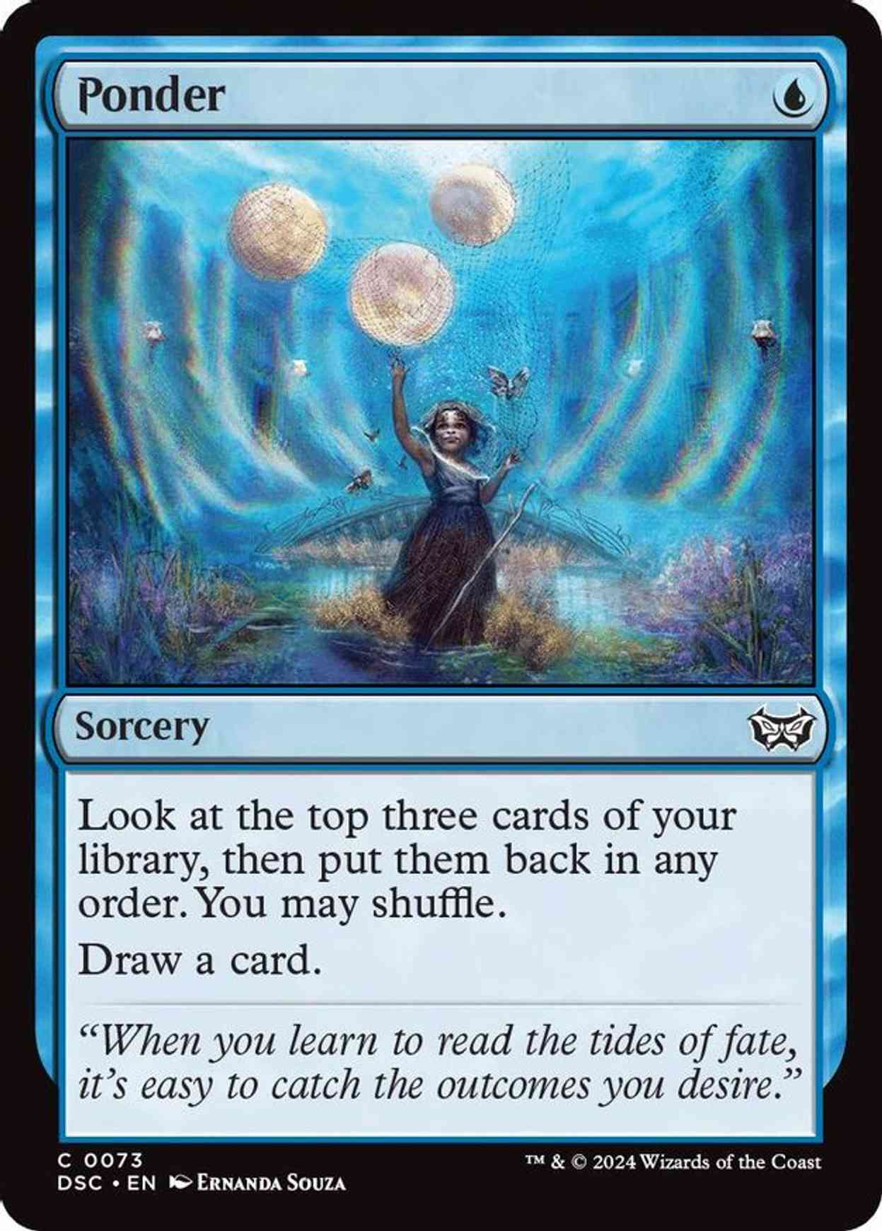 Ponder magic card front