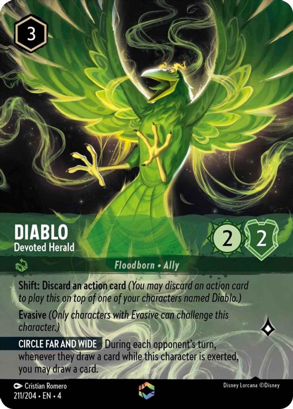 Diablo - Devoted Herald (Enchanted) magic card front