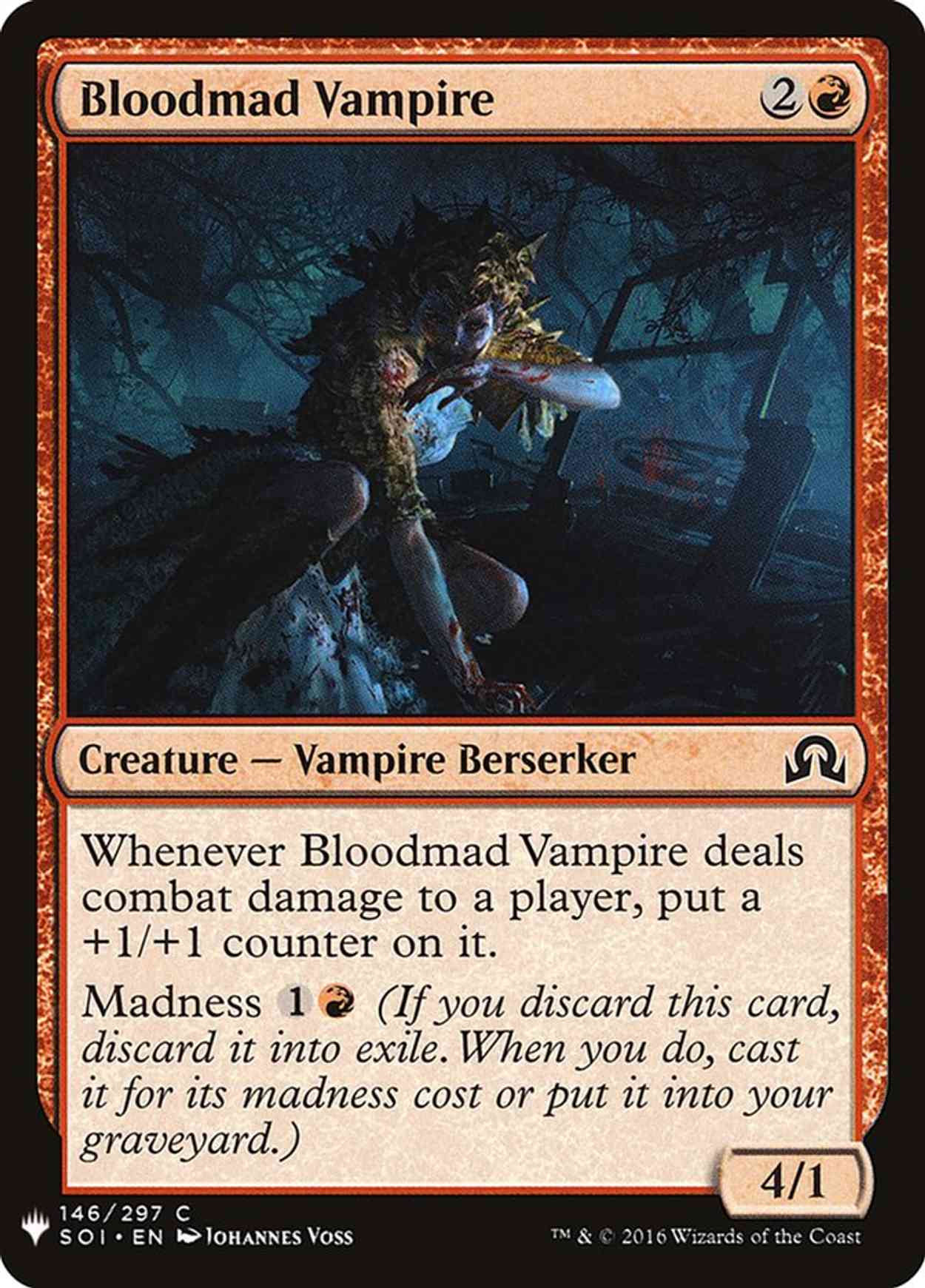 Bloodmad Vampire magic card front