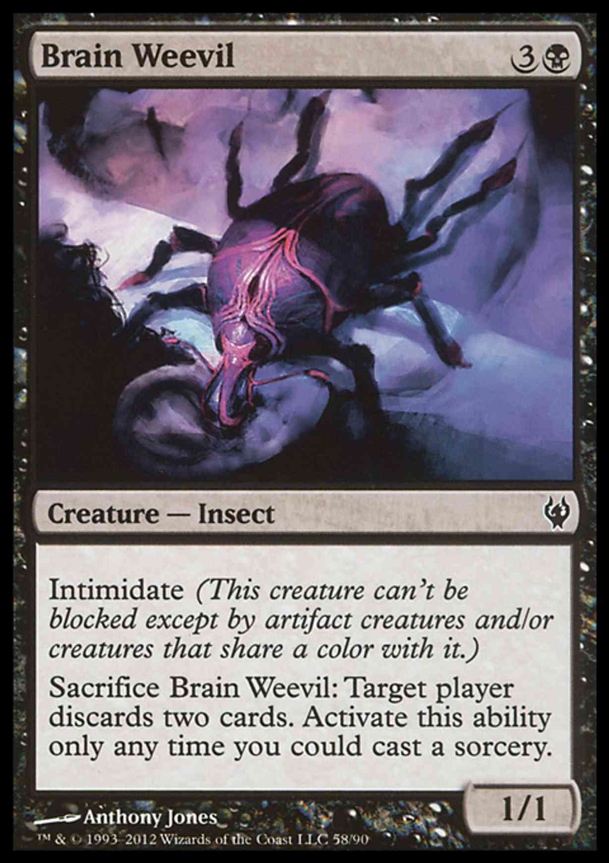 Brain Weevil magic card front