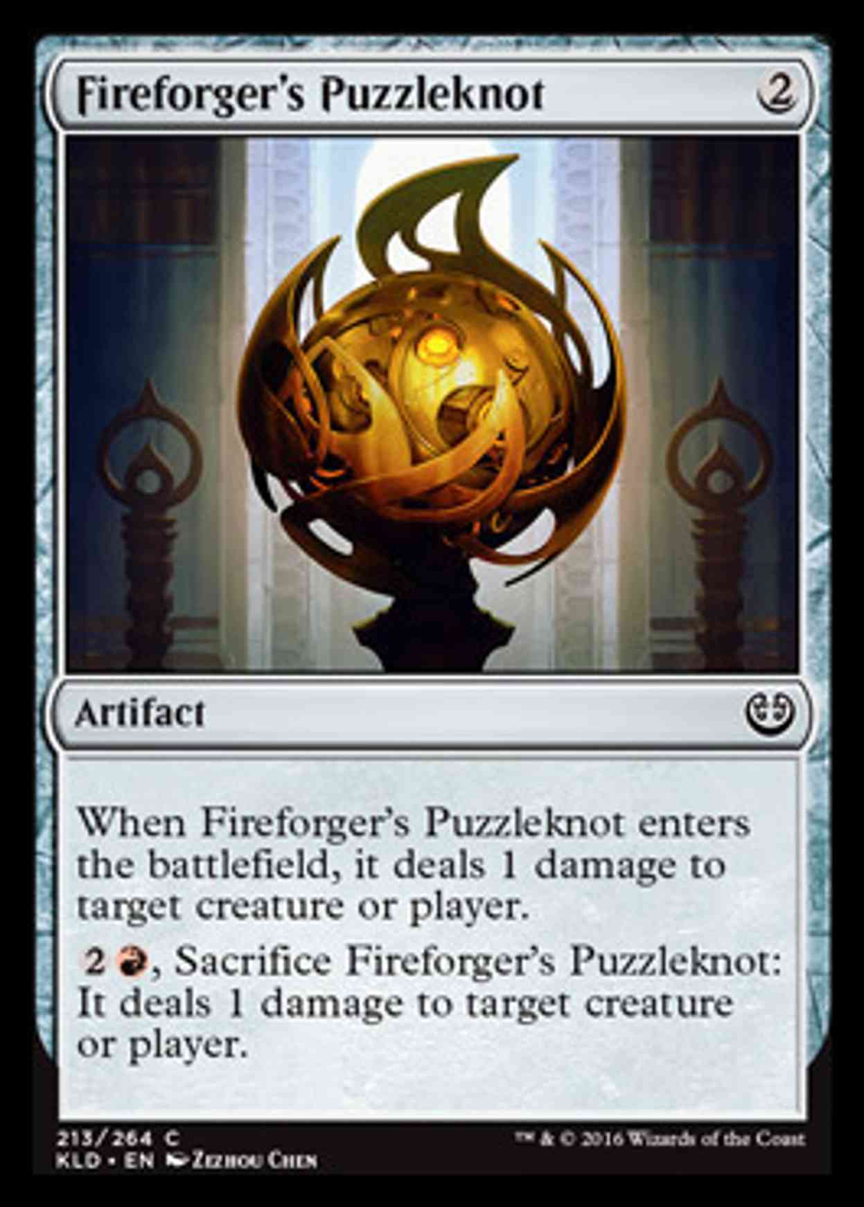Fireforger's Puzzleknot magic card front