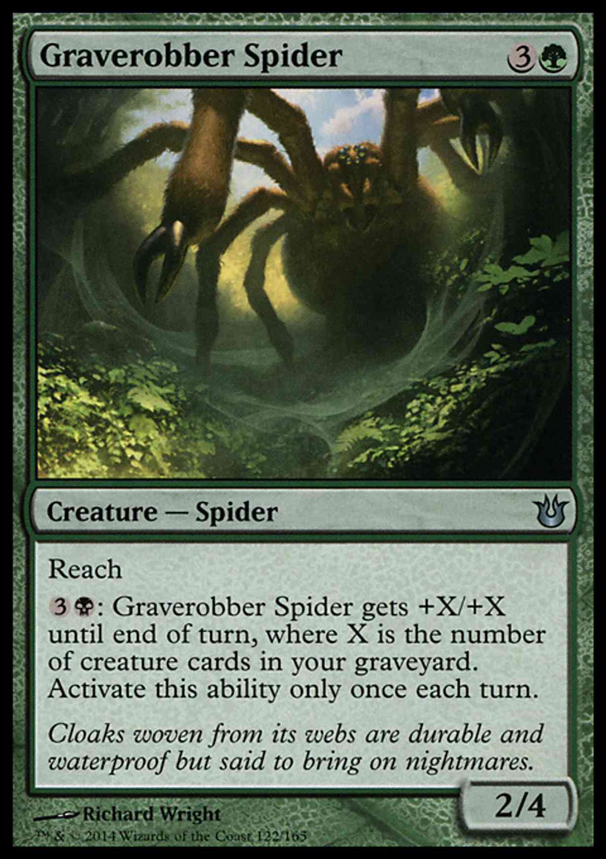 Graverobber Spider magic card front