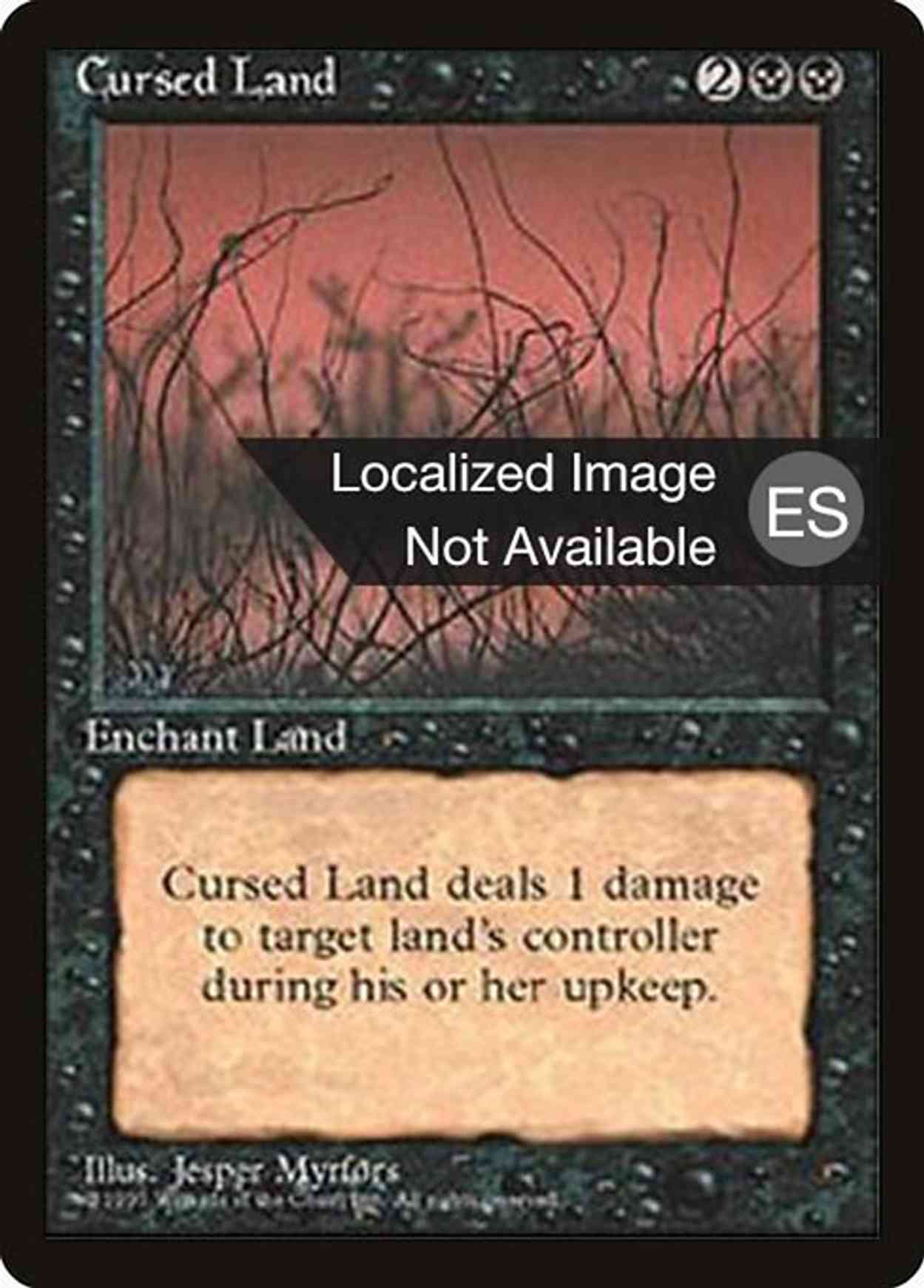 Cursed Land magic card front