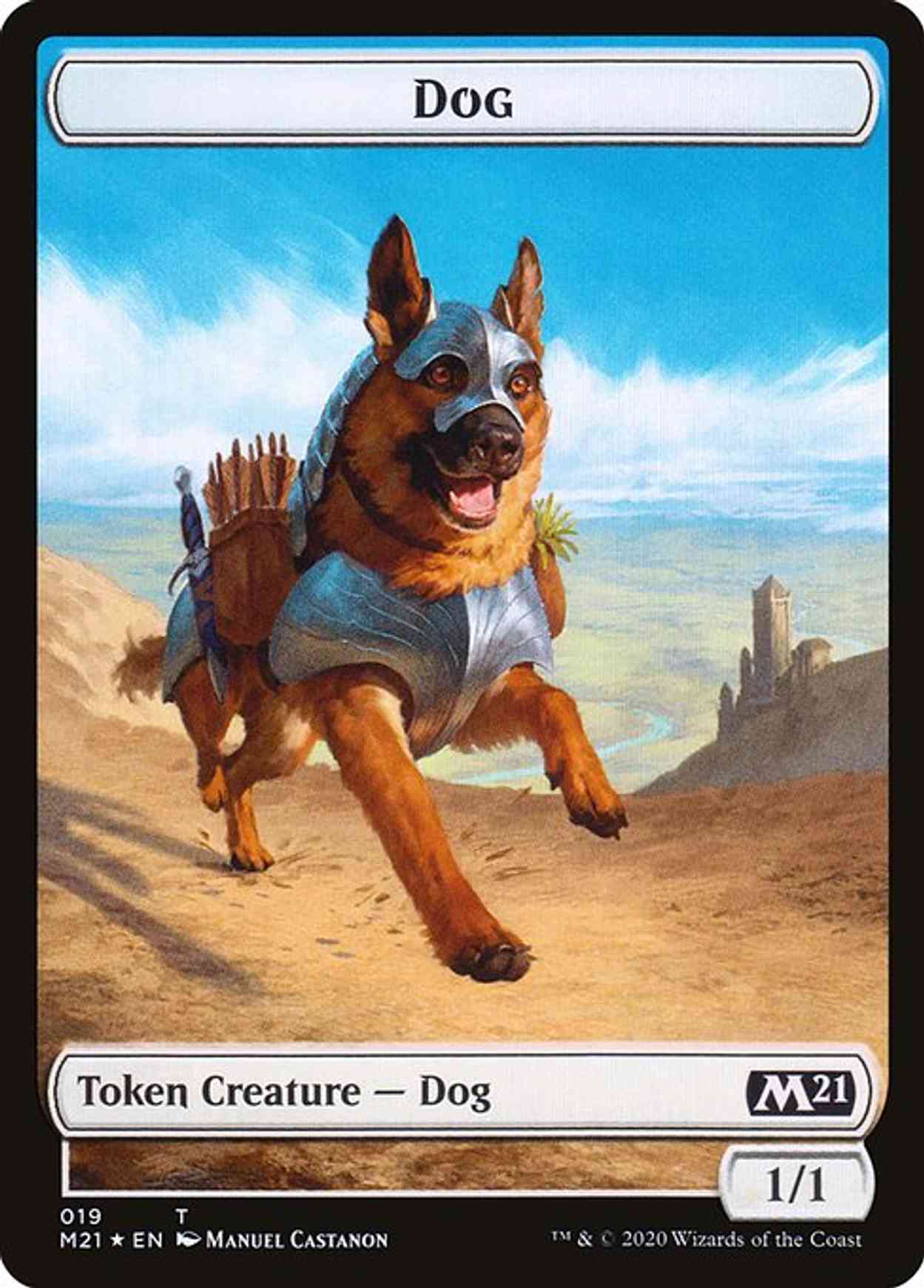 Dog // Weird Double-sided Token magic card front