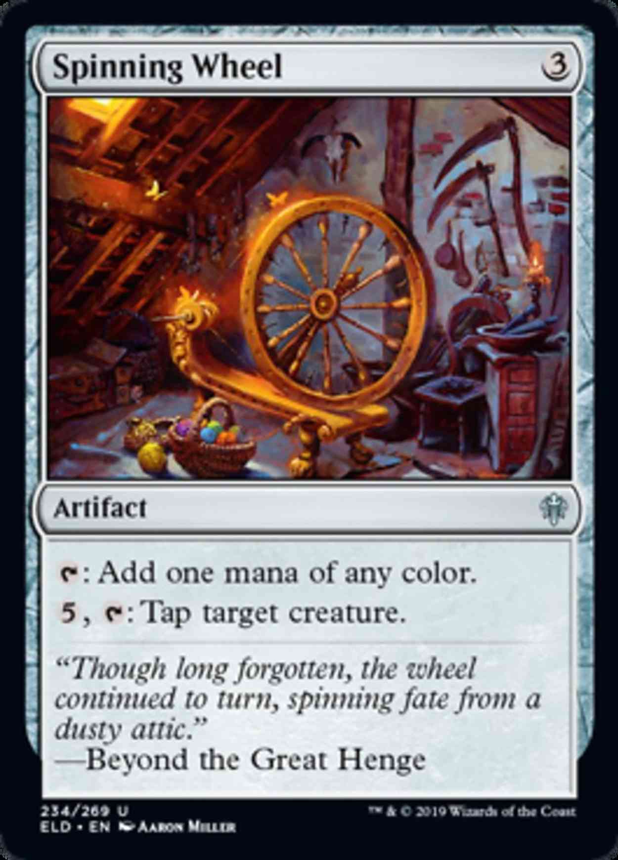 Spinning Wheel magic card front