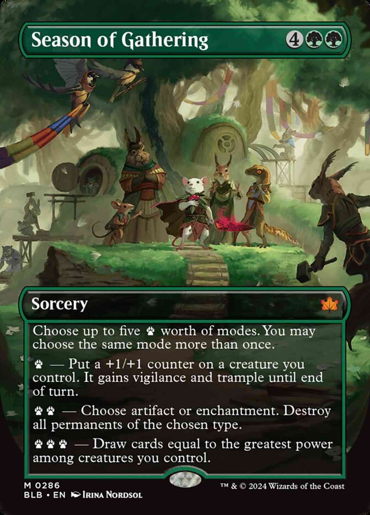 Season of Gathering (Borderless) magic card front