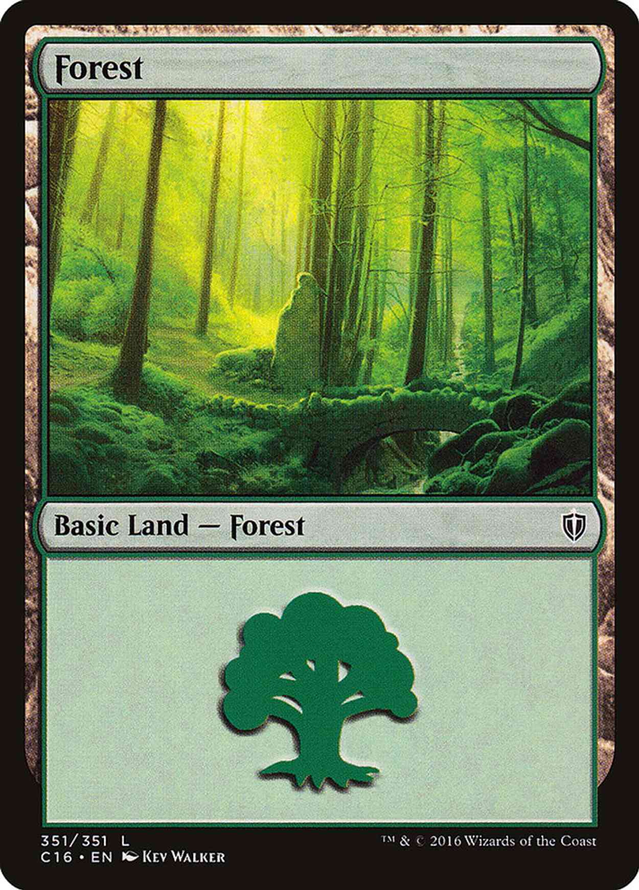 Forest (351) magic card front
