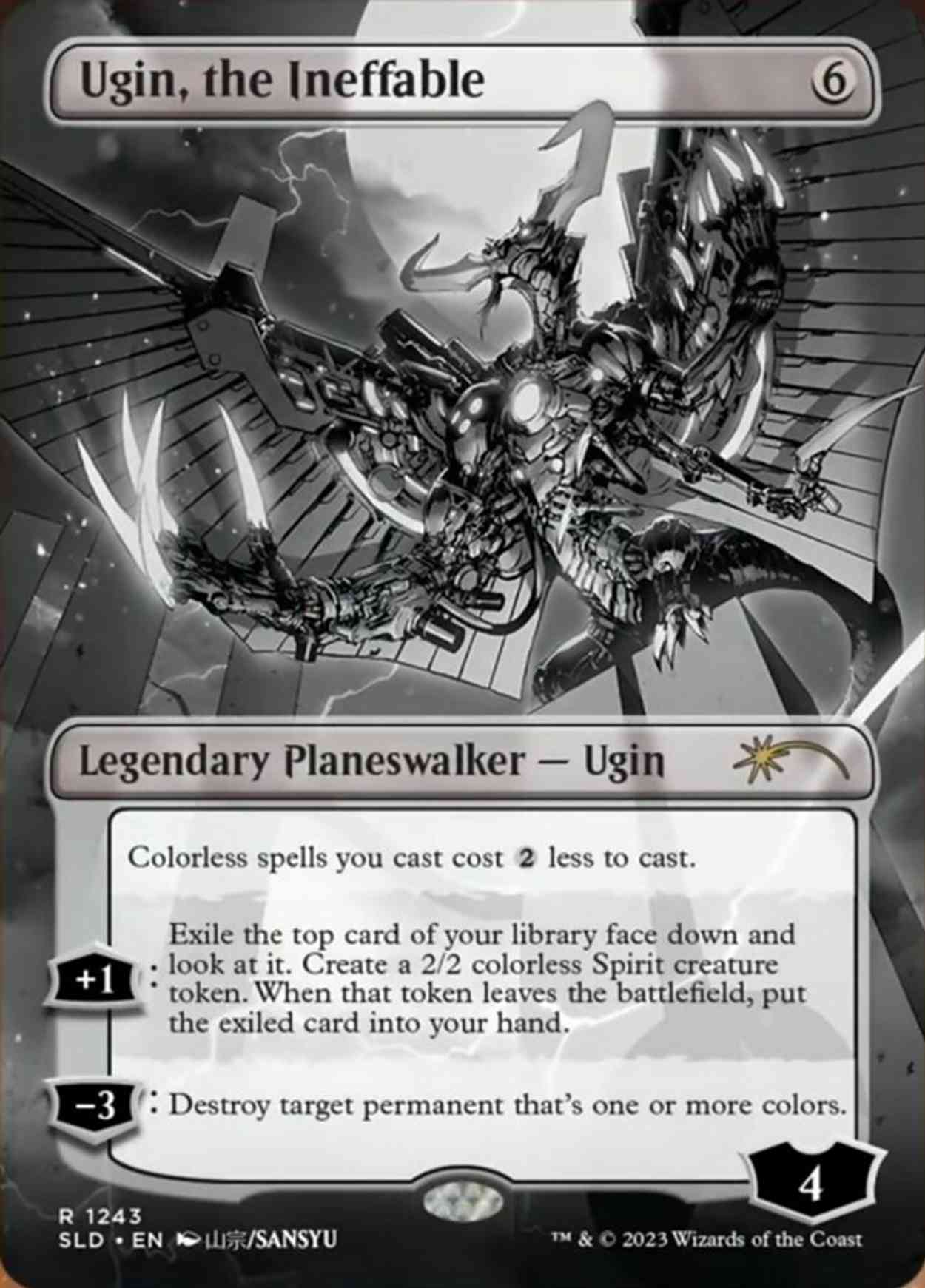 Ugin, the Ineffable (Borderless) magic card front