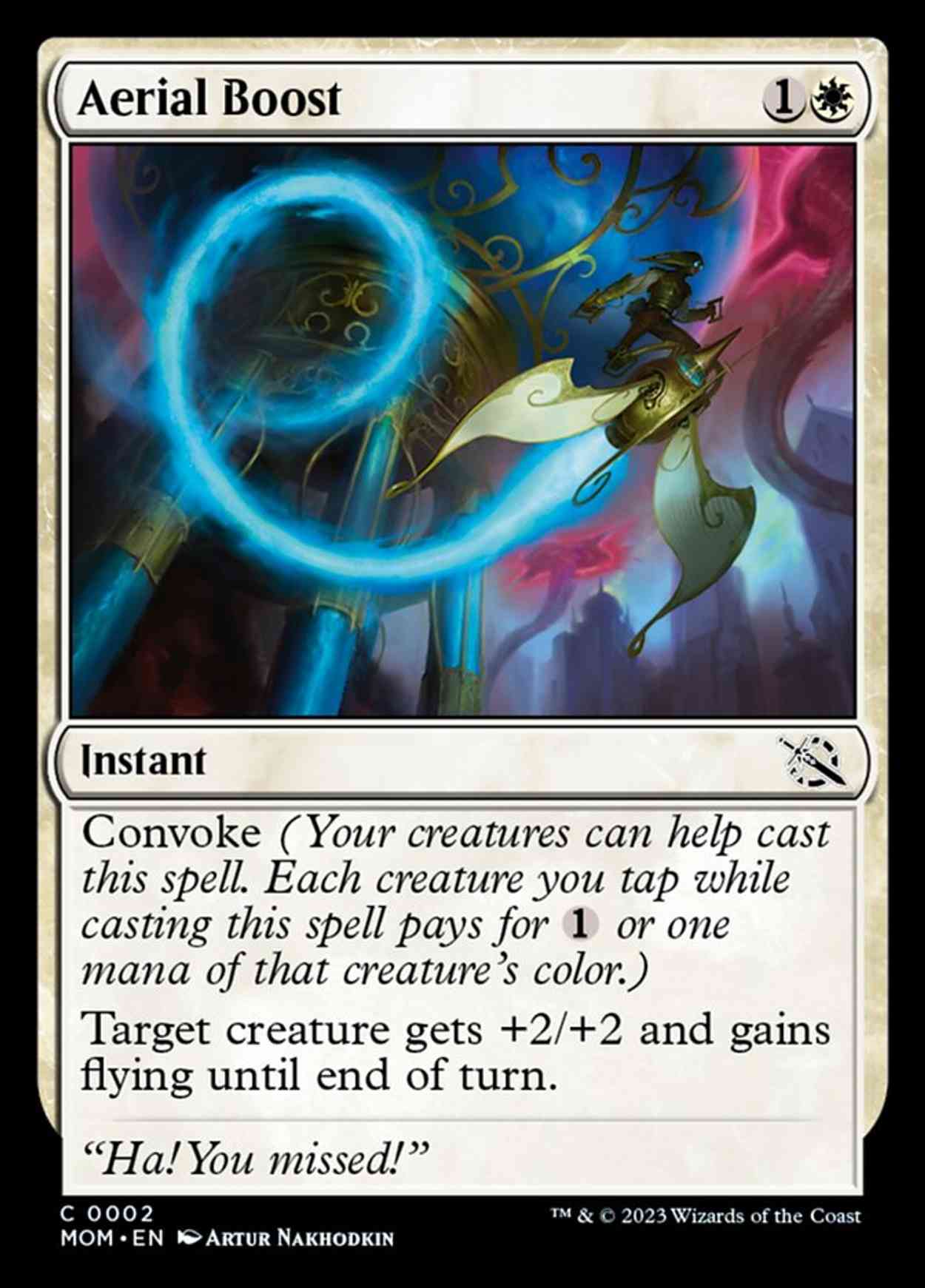 Aerial Boost magic card front