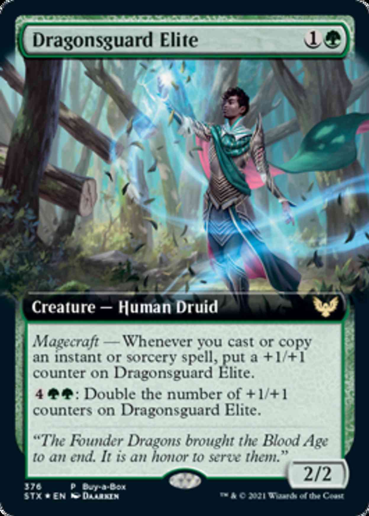 Dragonsguard Elite (Extended Art) magic card front