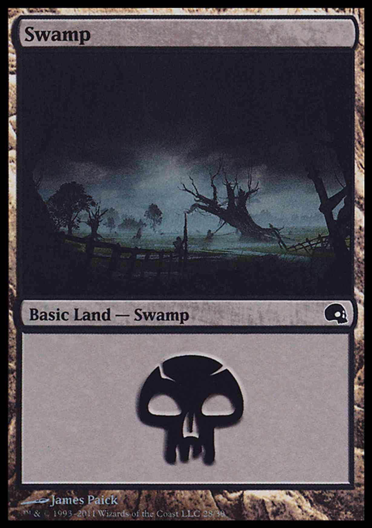 Swamp (28)  magic card front