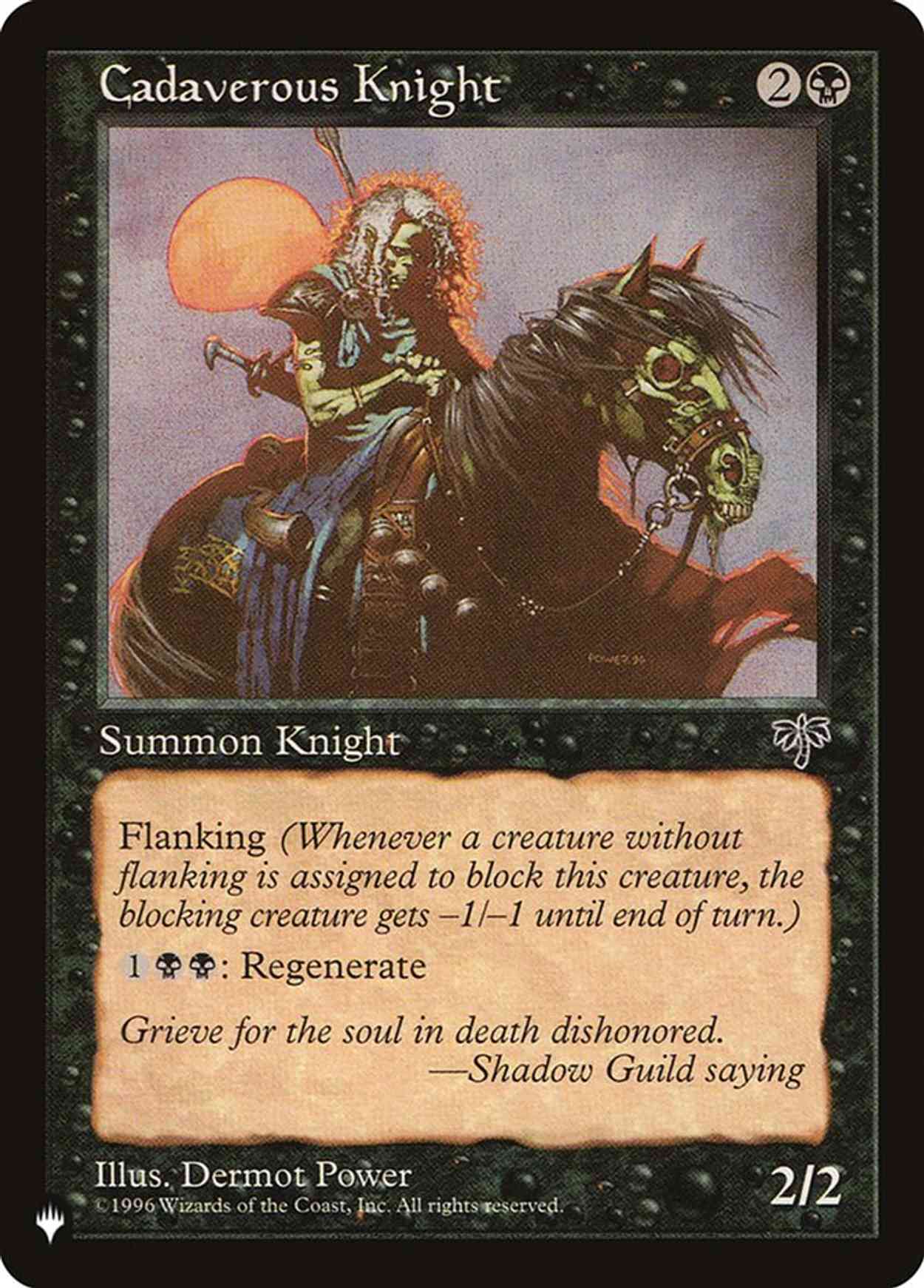 Cadaverous Knight magic card front