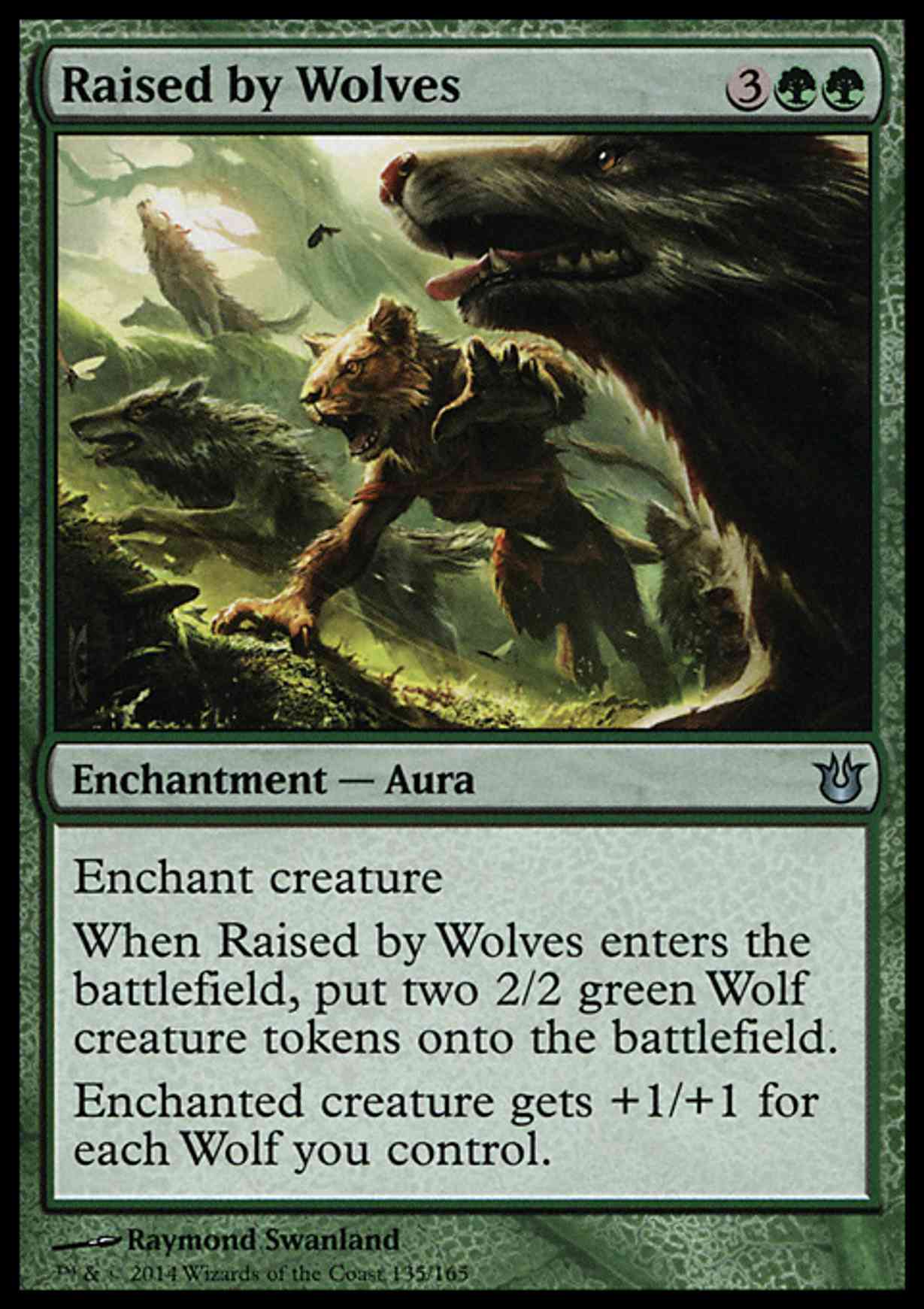 Raised by Wolves magic card front