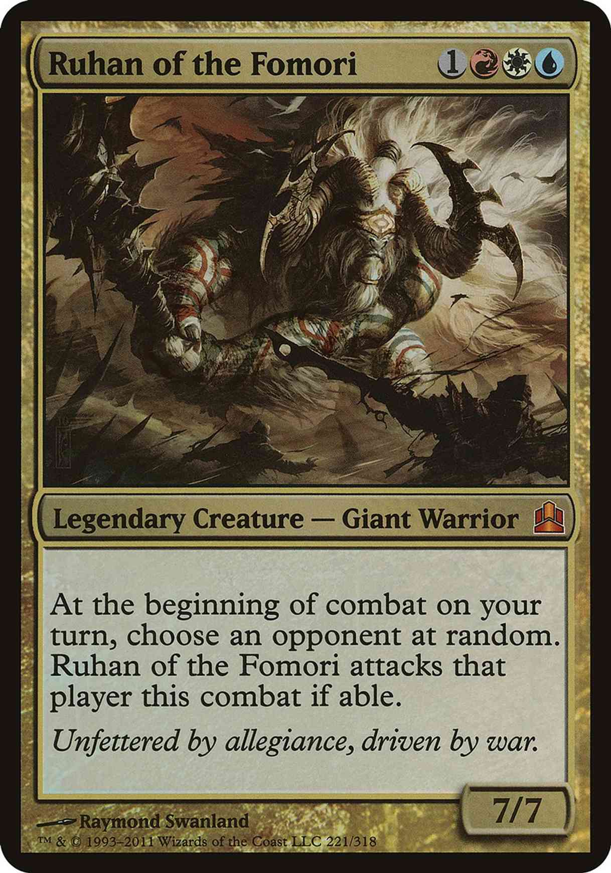 Ruhan of the Fomori (Oversized) magic card front