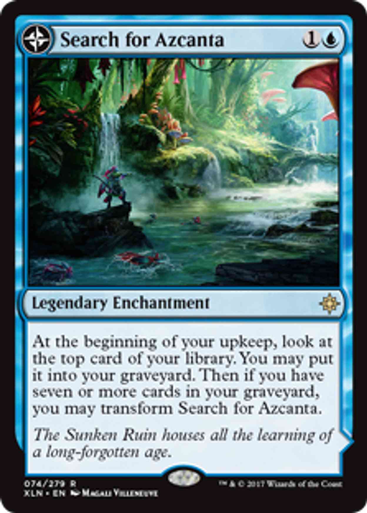 Search for Azcanta magic card front
