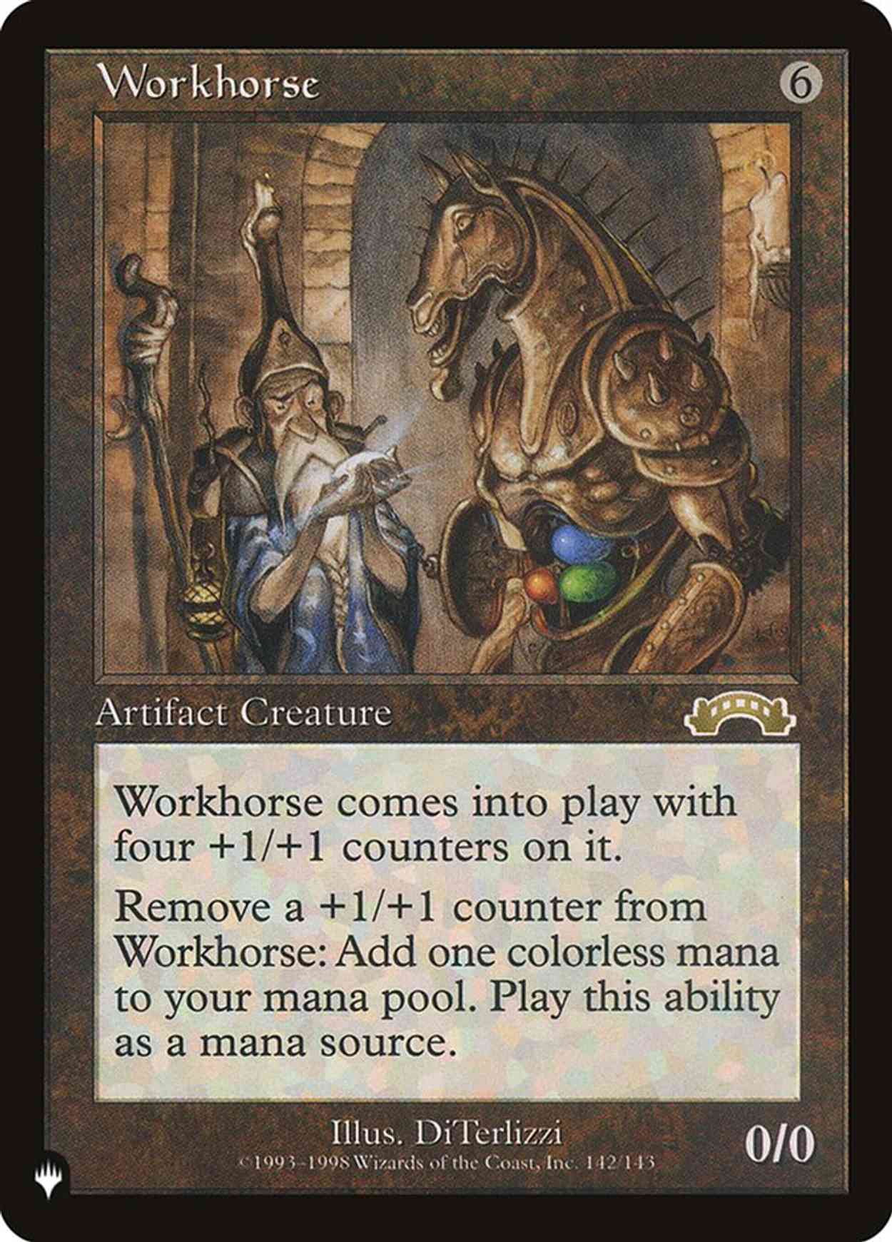 Workhorse magic card front
