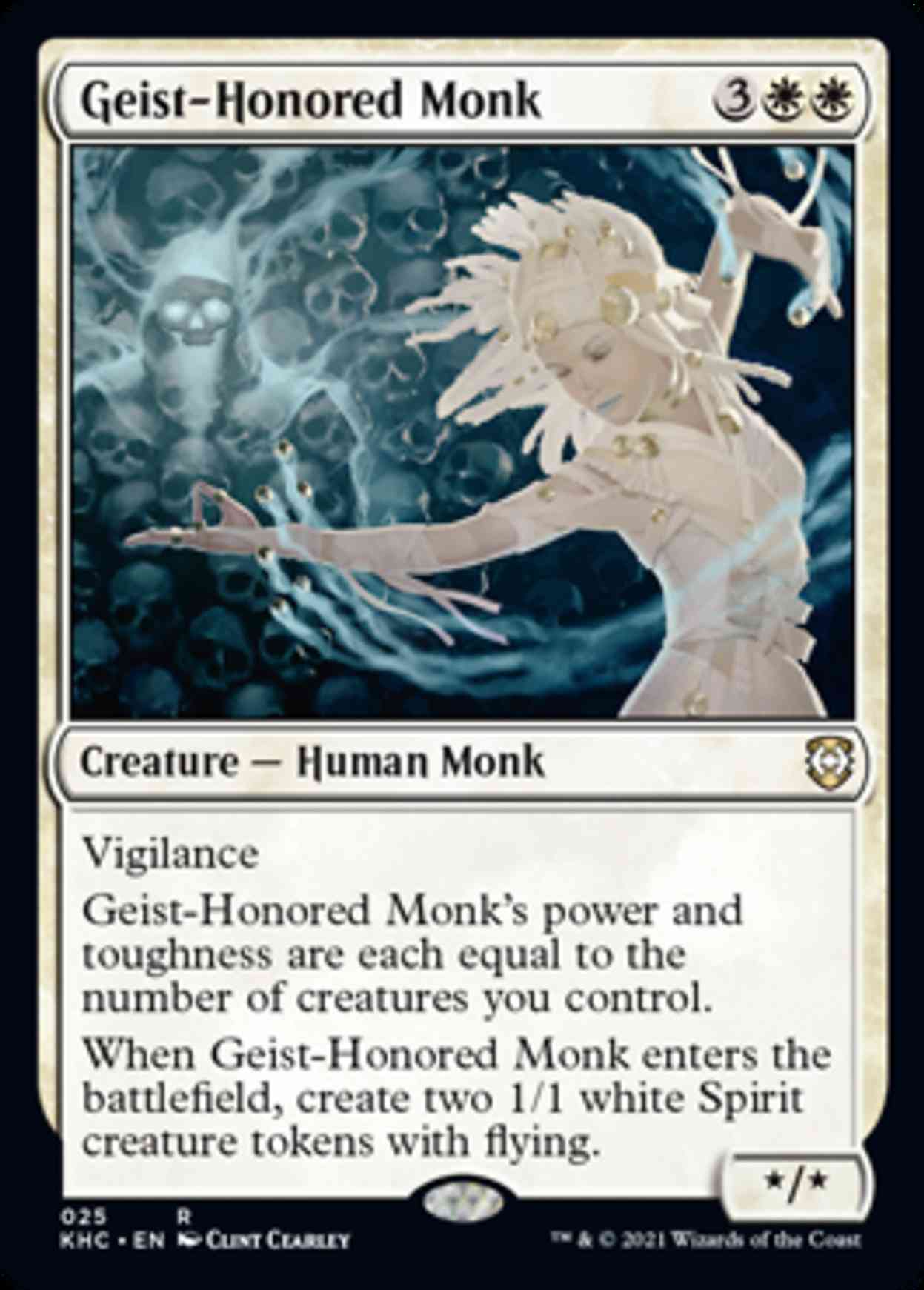 Geist-Honored Monk magic card front