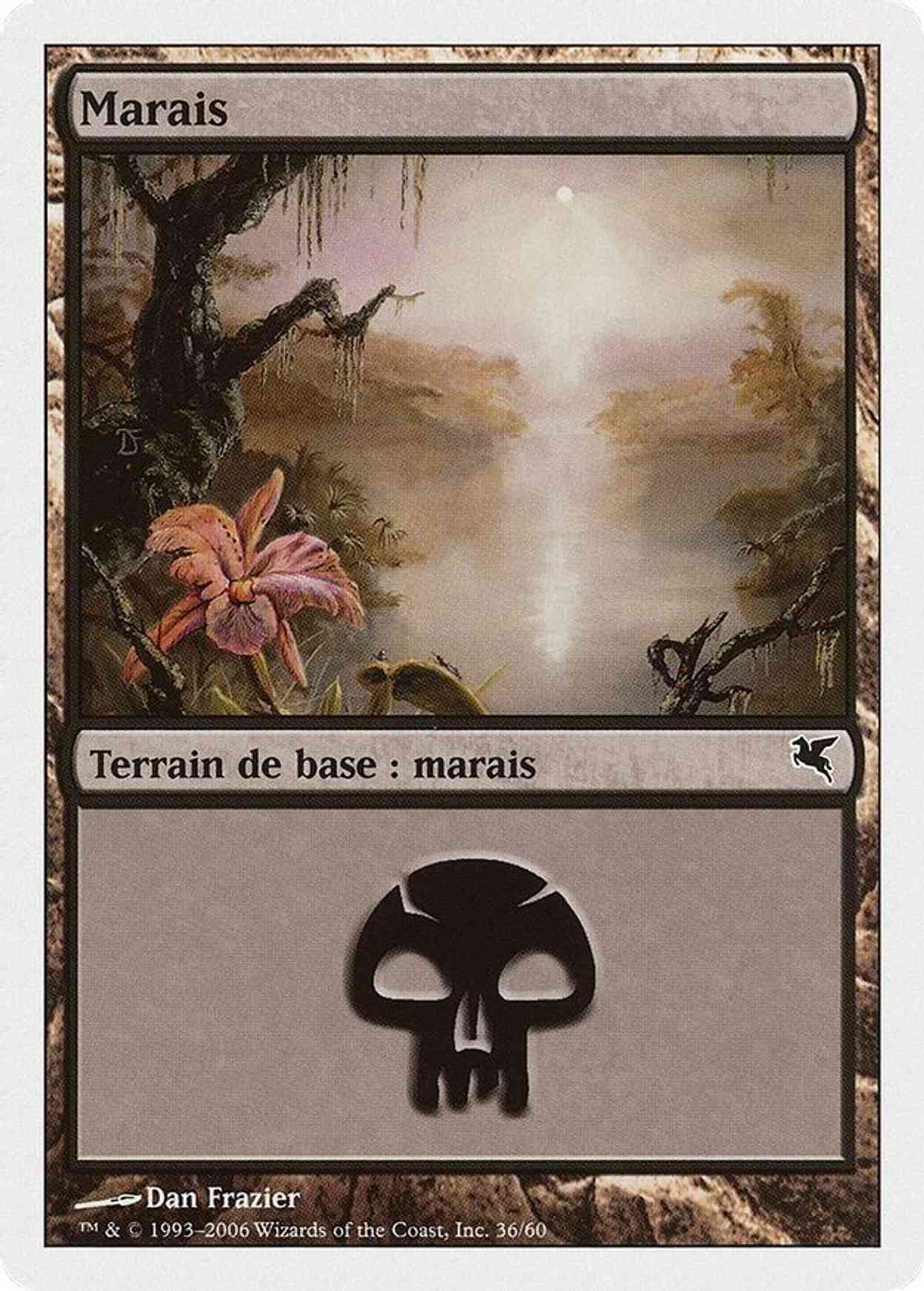 Swamp (French) - "Marais" (F36) magic card front