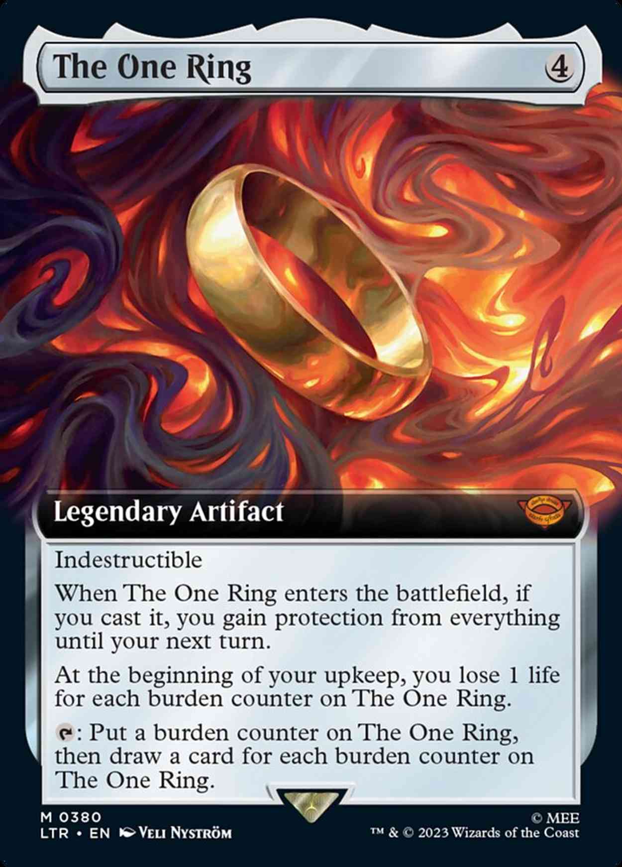 The One Ring (Extended Art) magic card front