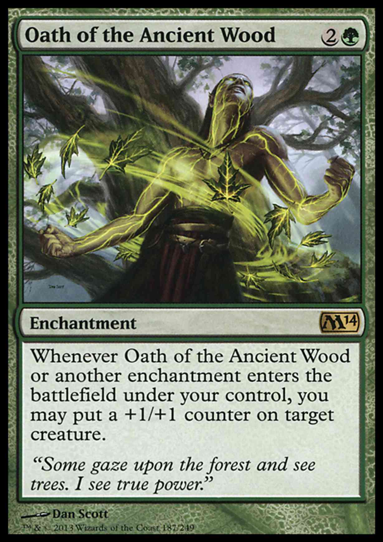 Oath of the Ancient Wood magic card front