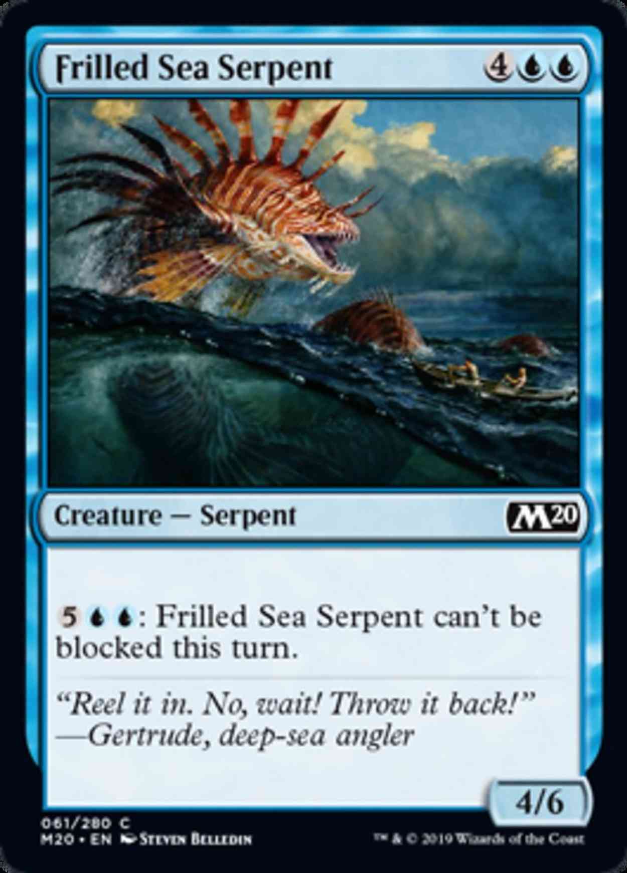 Frilled Sea Serpent magic card front