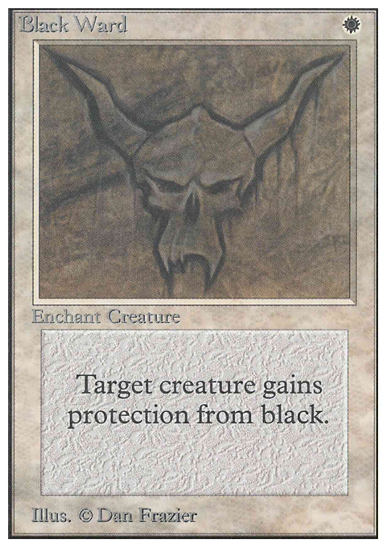 Black Ward magic card front