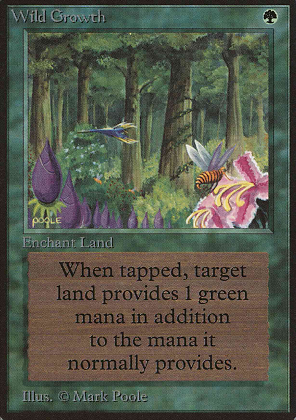 Wild Growth magic card front