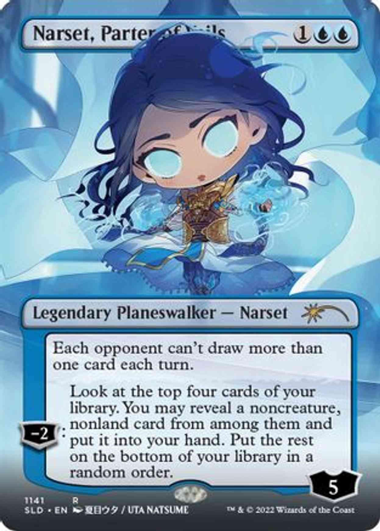 Narset, Parter of Veils (Borderless) magic card front