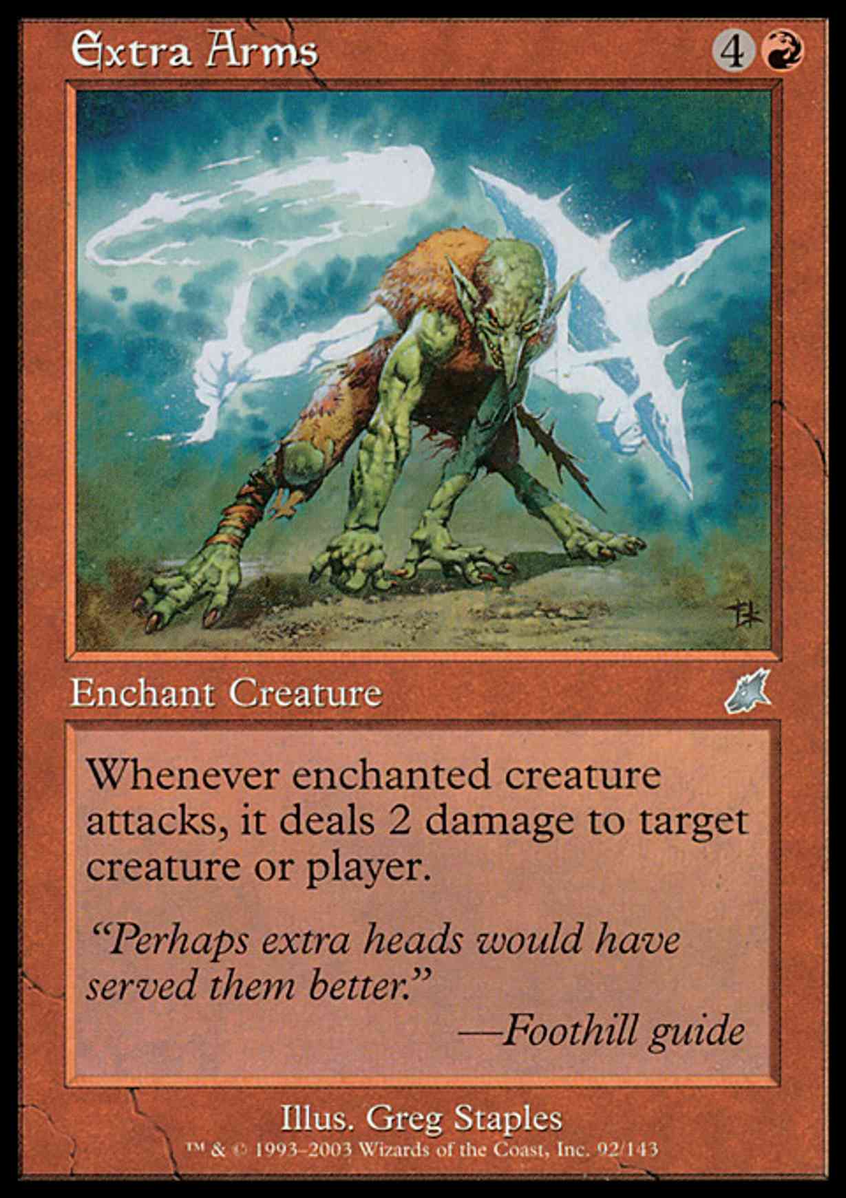 Extra Arms magic card front