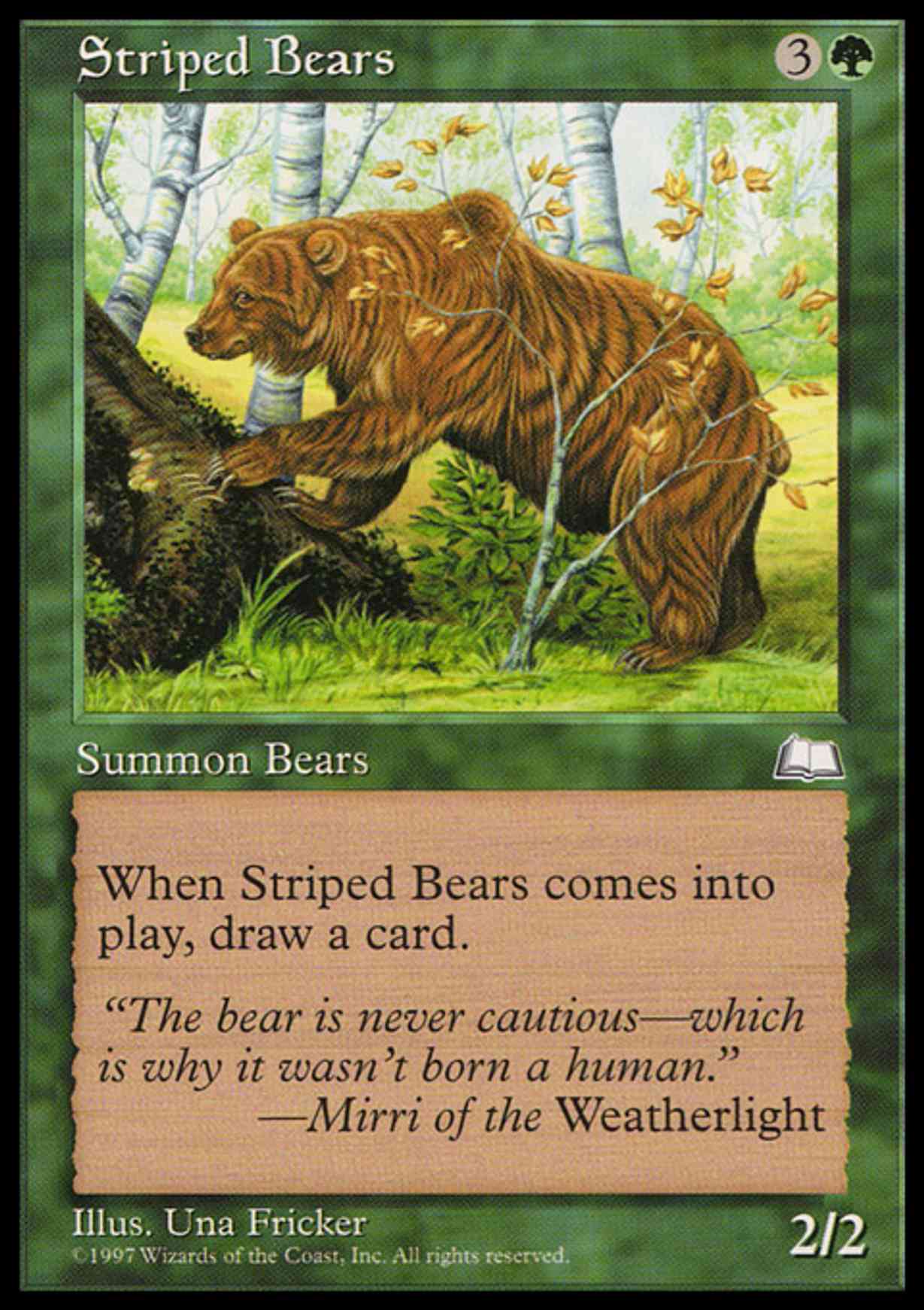 Striped Bears magic card front