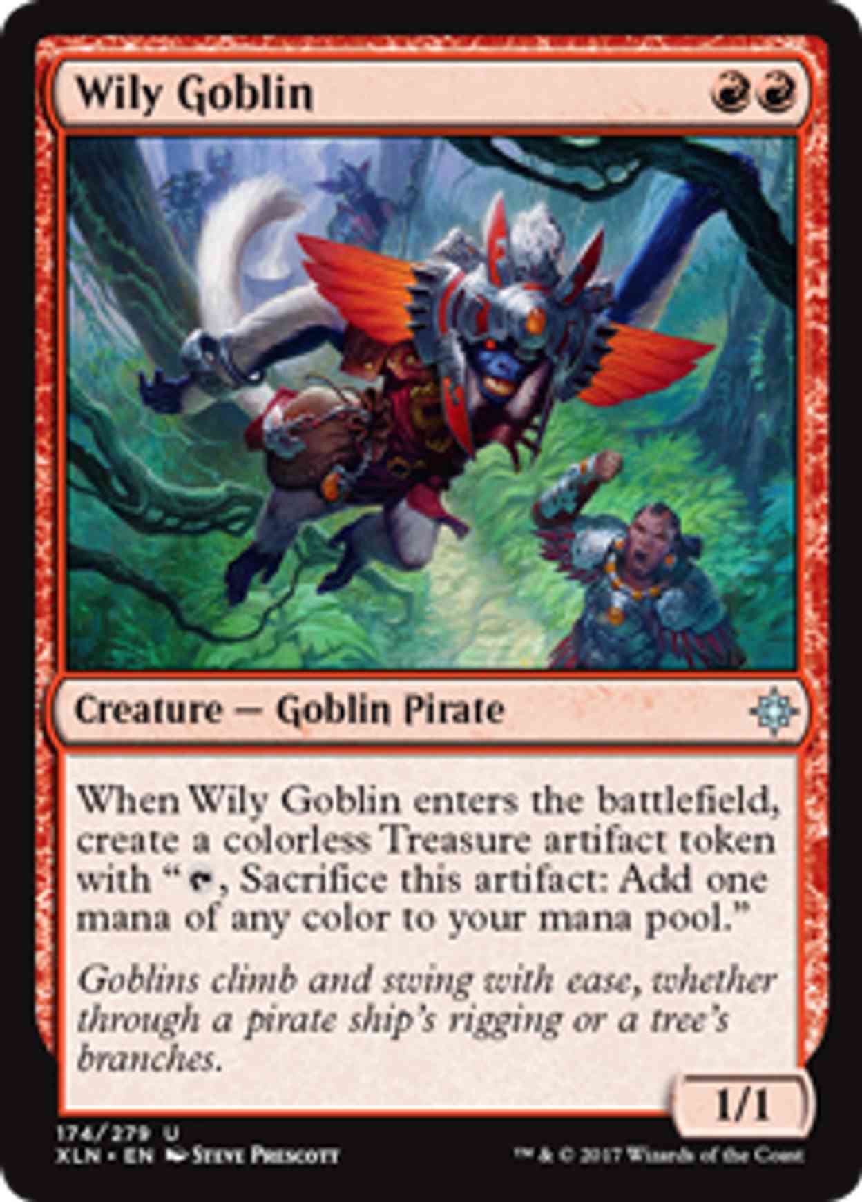 Wily Goblin magic card front